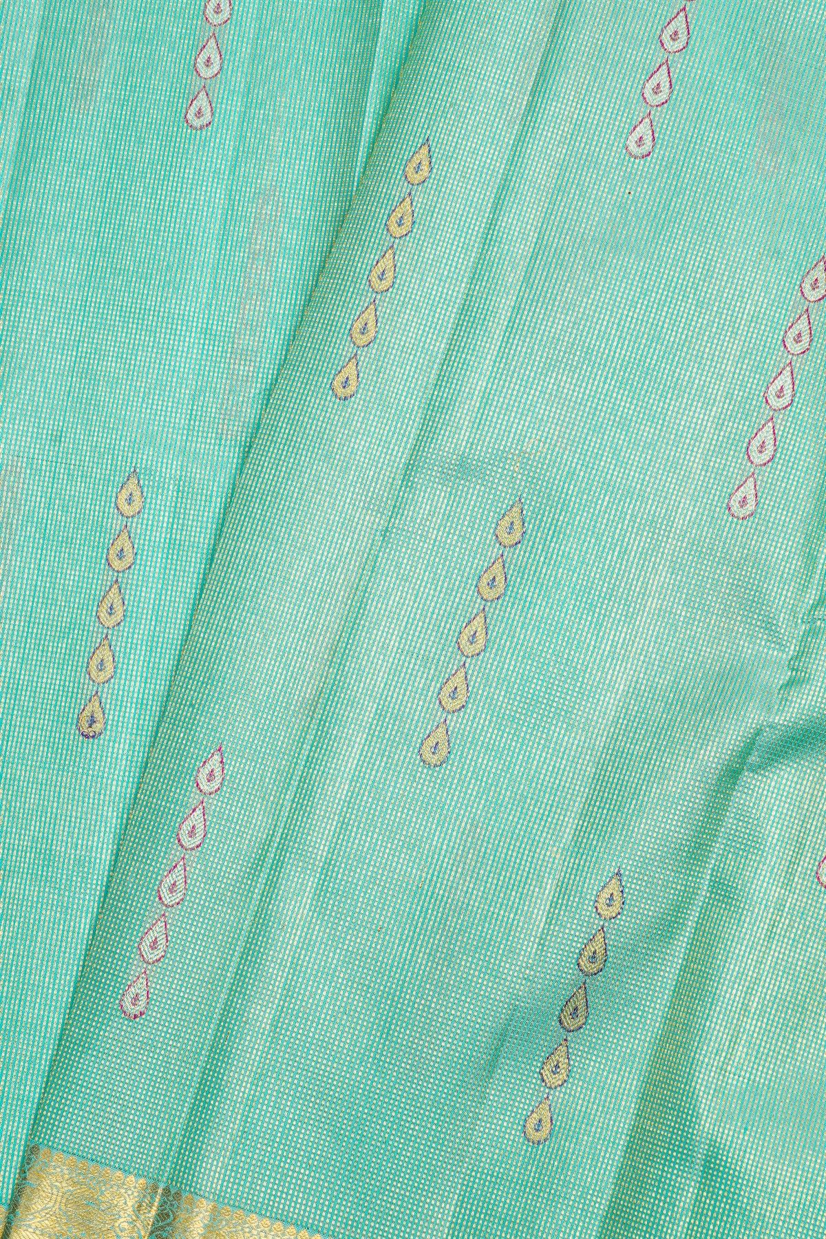 Kancheepuram Silk Sky Blue Saree