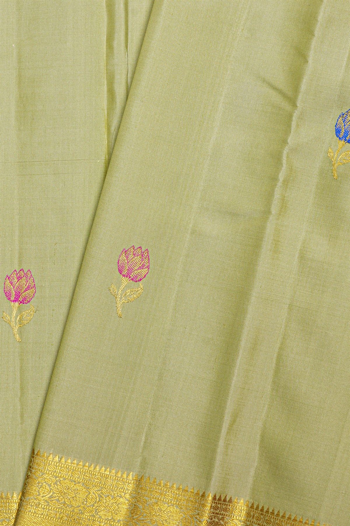 Kancheepuram Silk Pale Green Saree