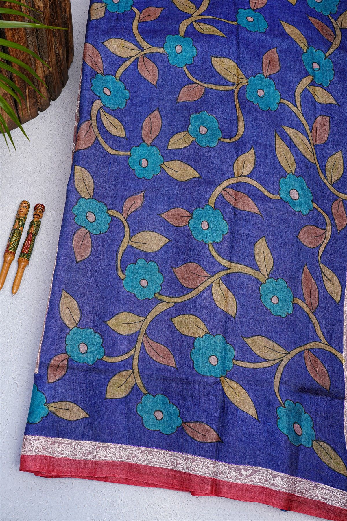 Fancy Tussar Lavender Saree