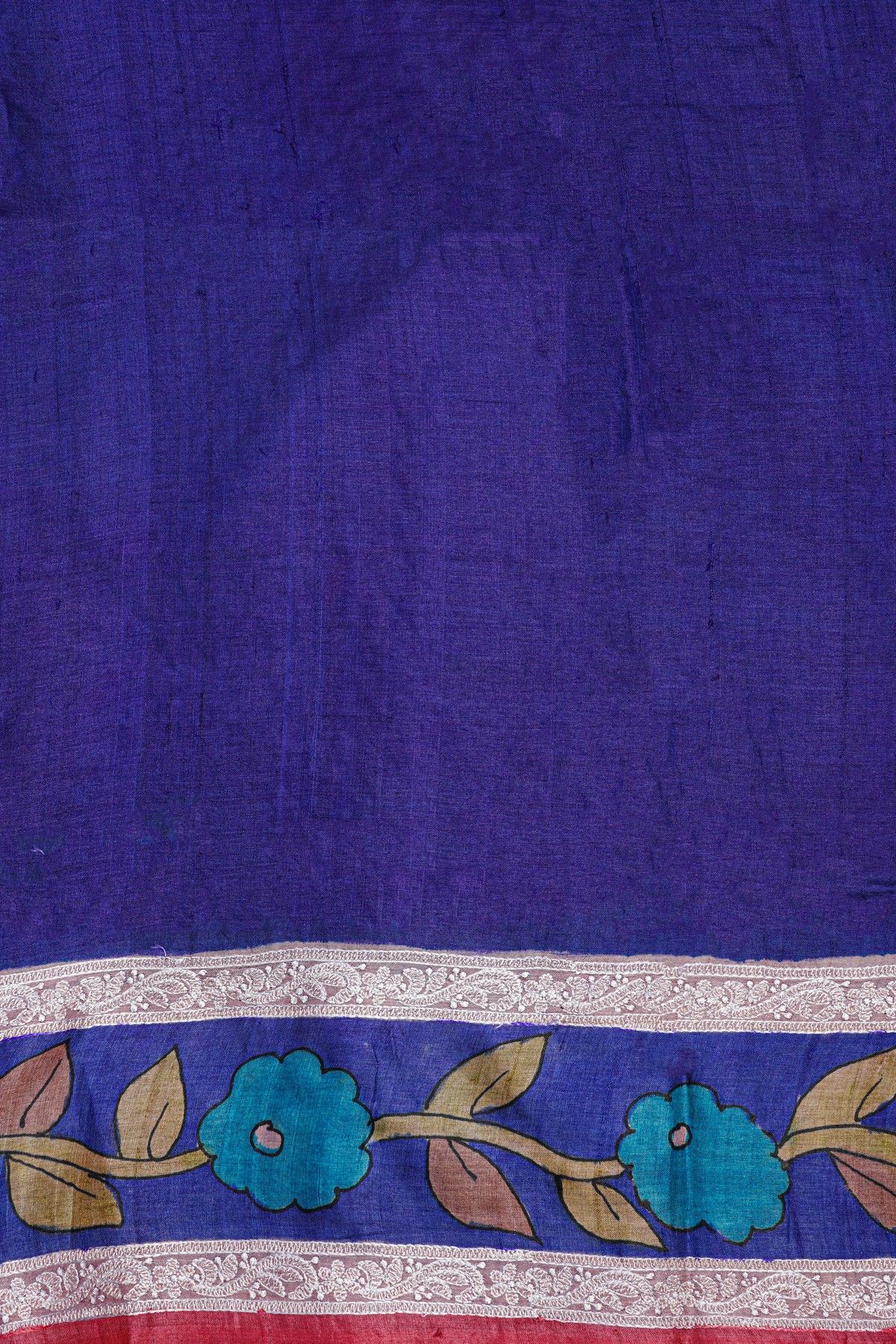 Fancy Tussar Lavender Saree