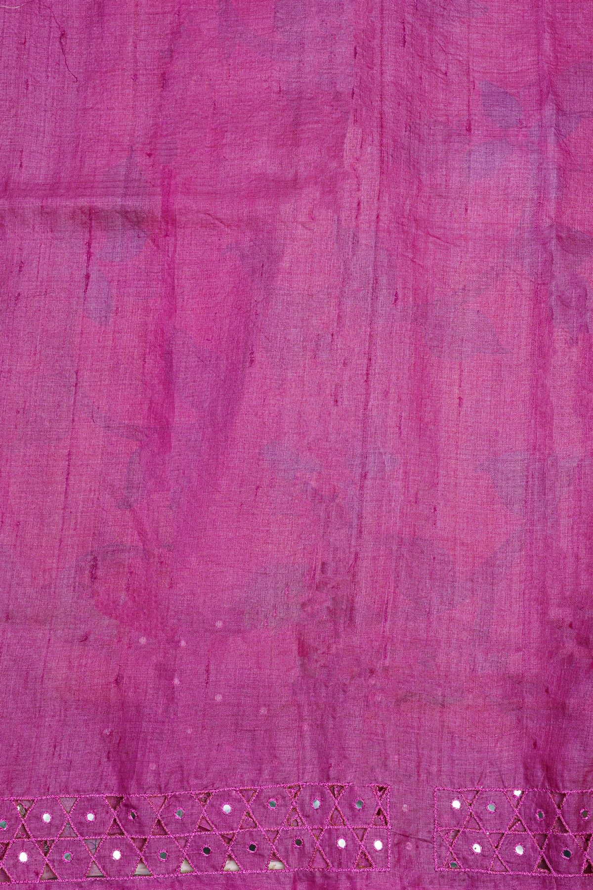 Designer Tussar Light Orange Saree