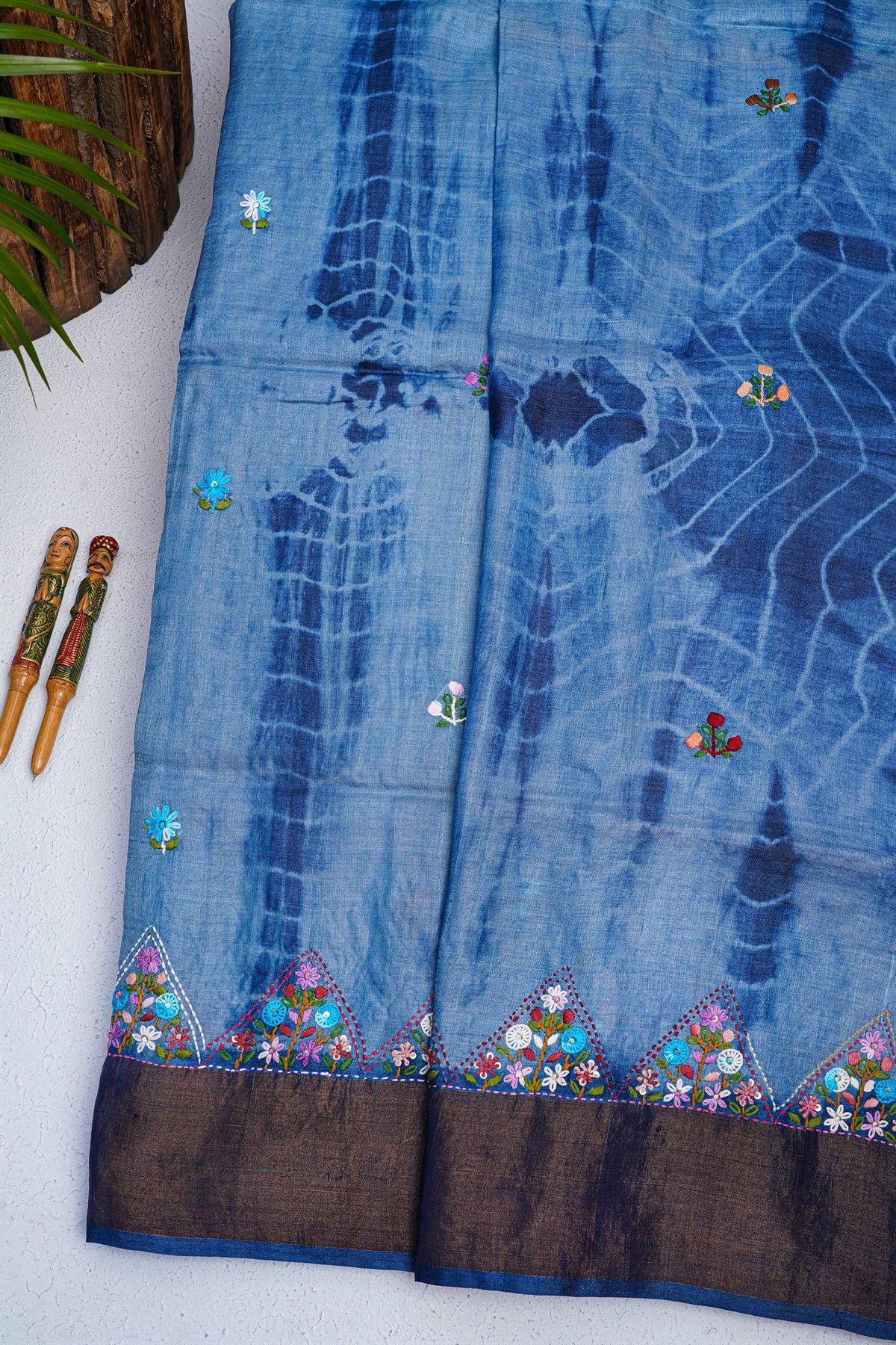 Fancy Tussar Multi-Colour  Saree