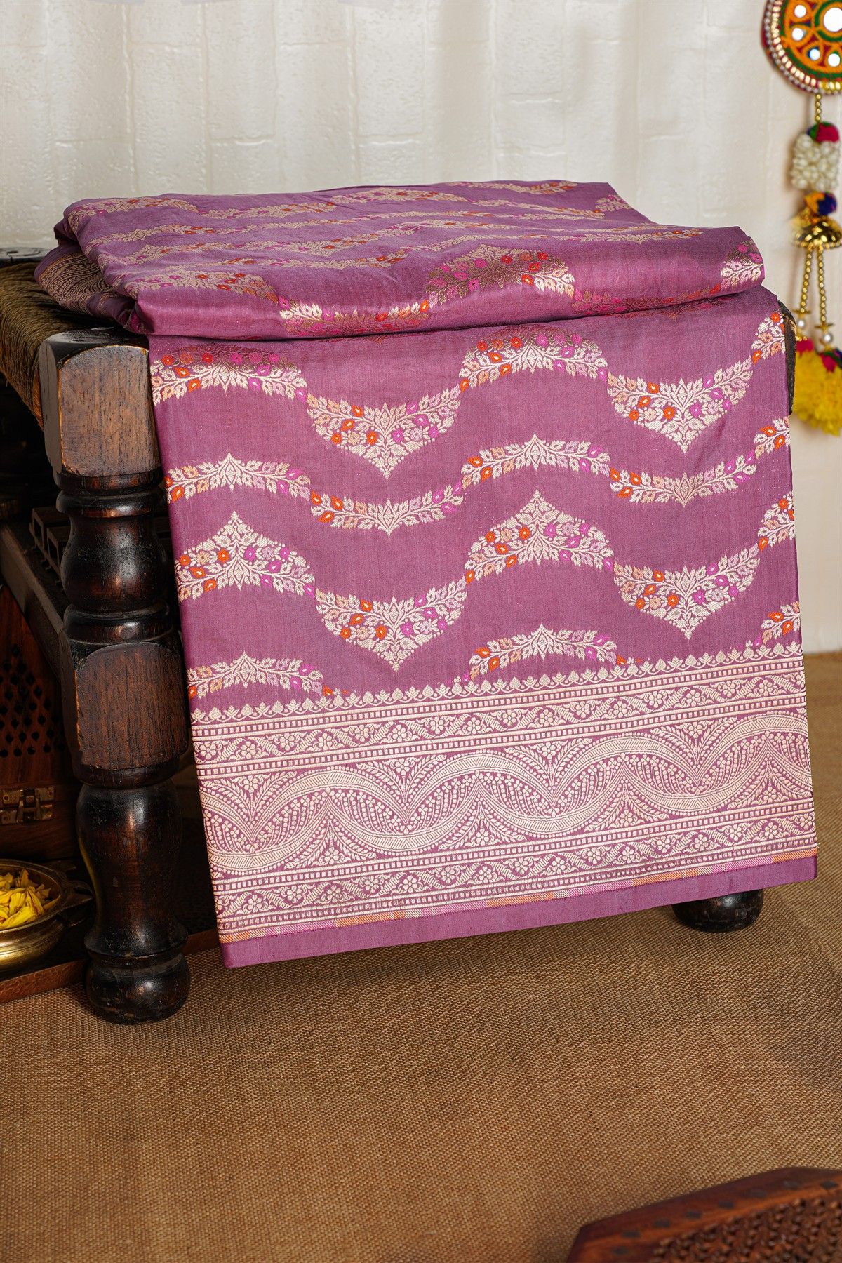 Banarasi Silk Mauve Saree