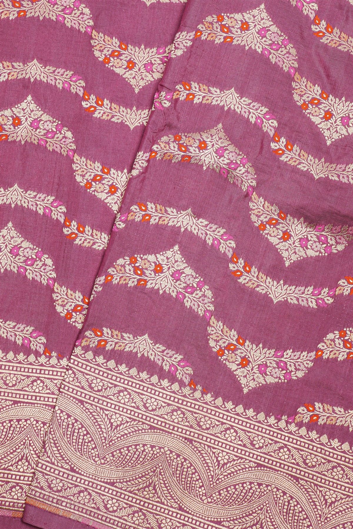 Banarasi Silk Mauve Saree