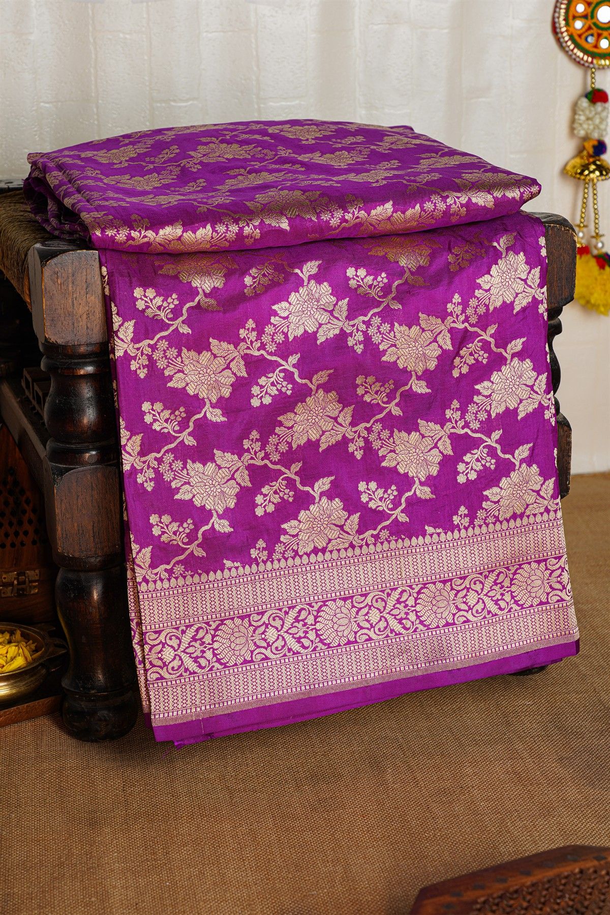 Banarasi Silk Purple Saree