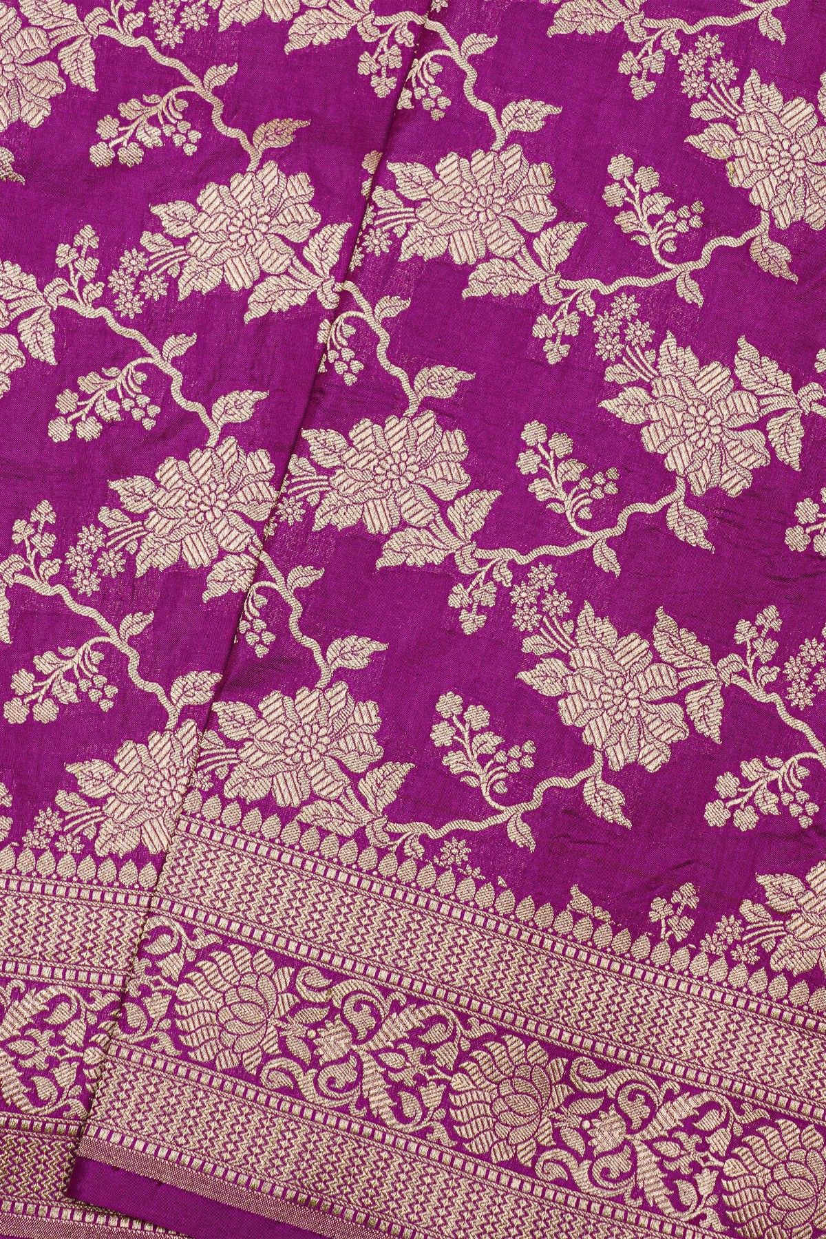 Banarasi Silk Purple Saree