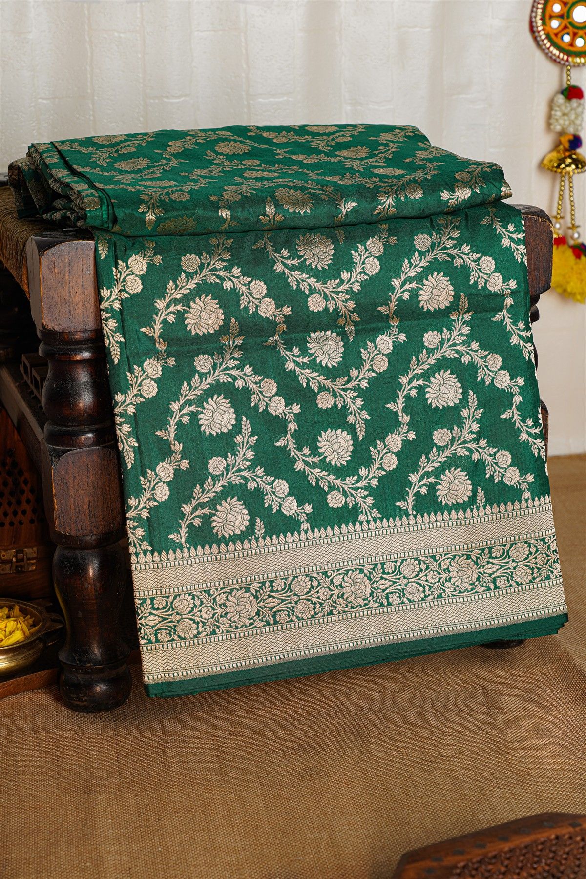 Banarasi Silk Green Saree
