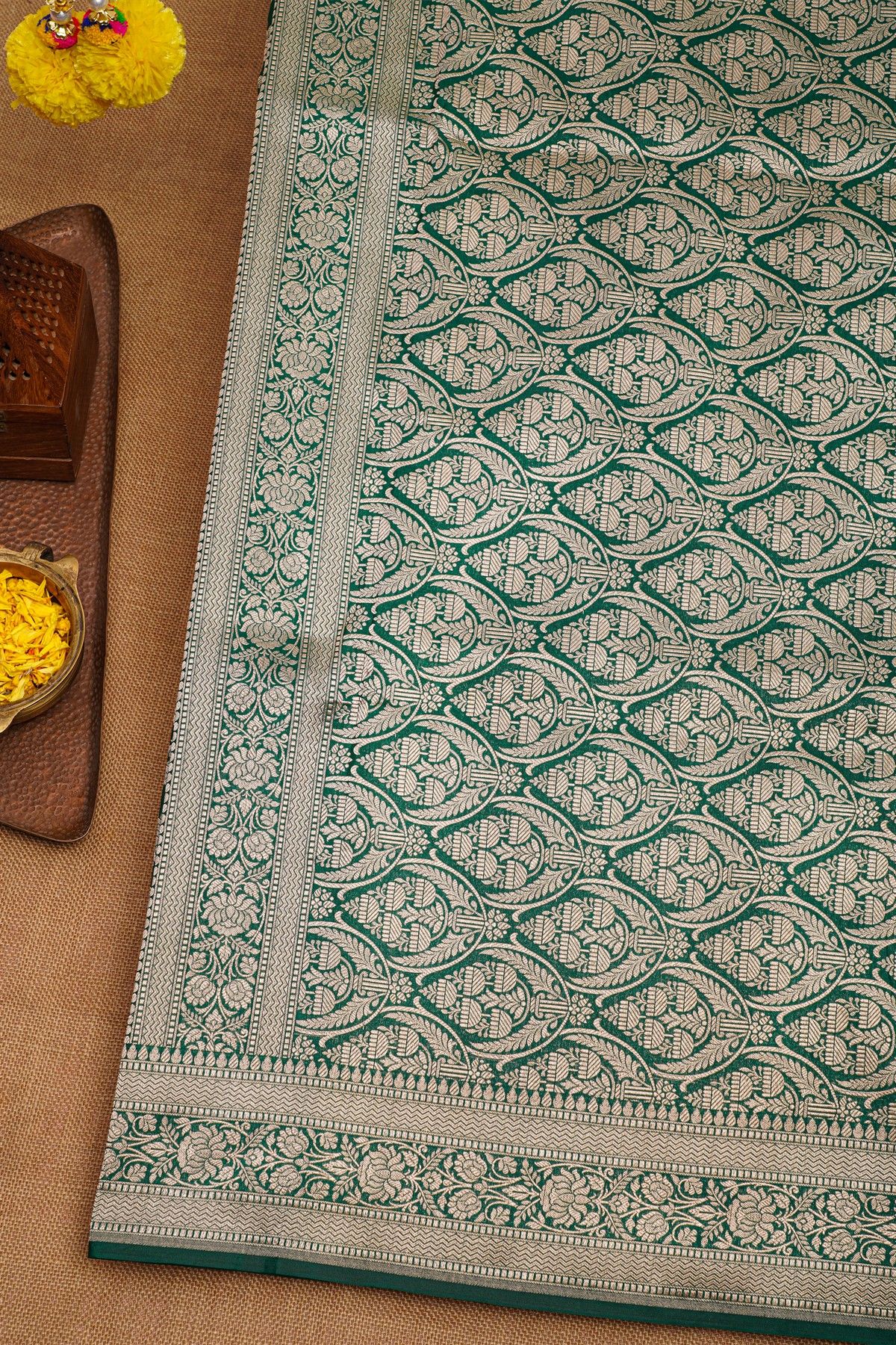 Banarasi Silk Green Saree