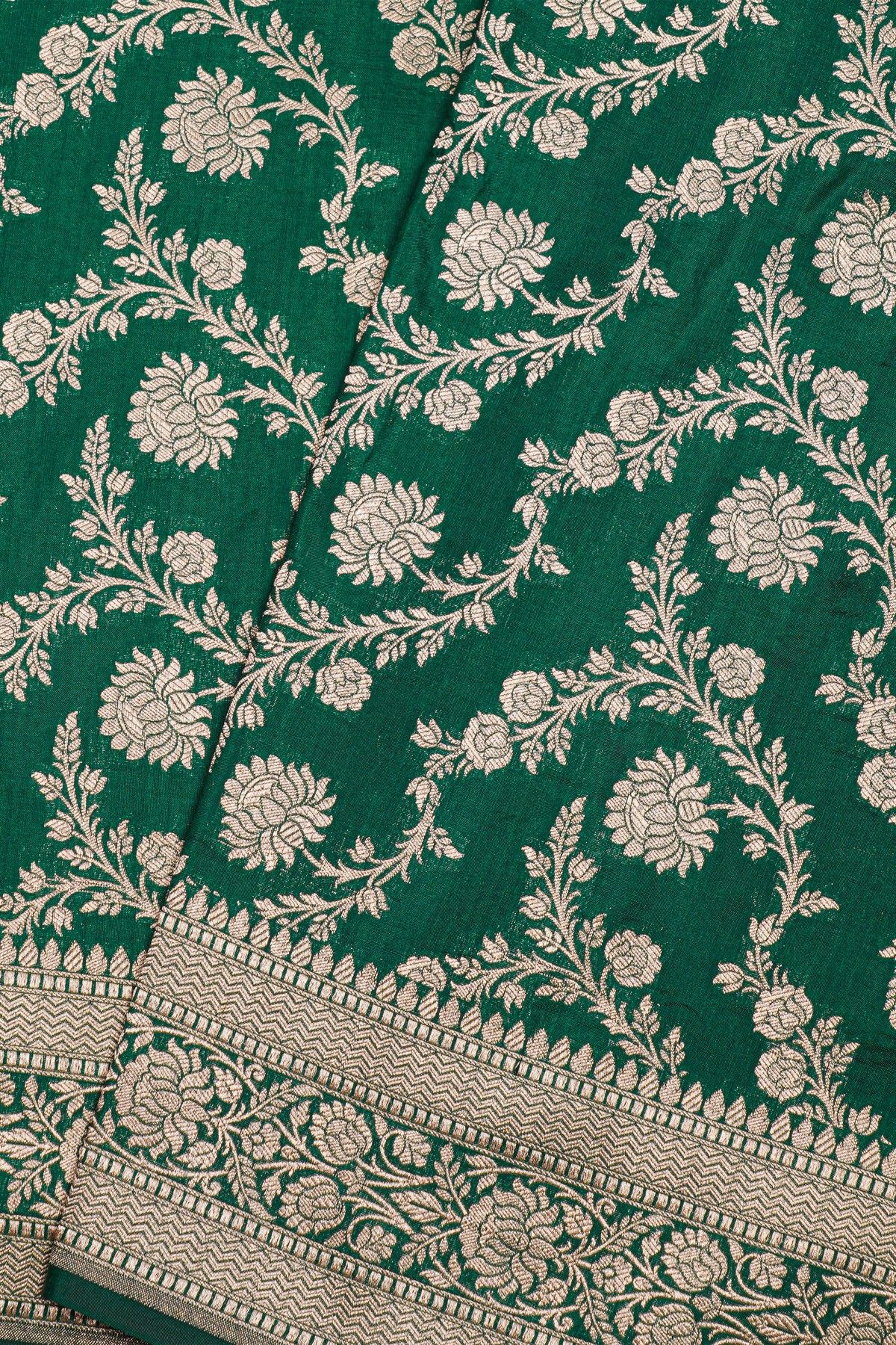 Banarasi Silk Green Saree