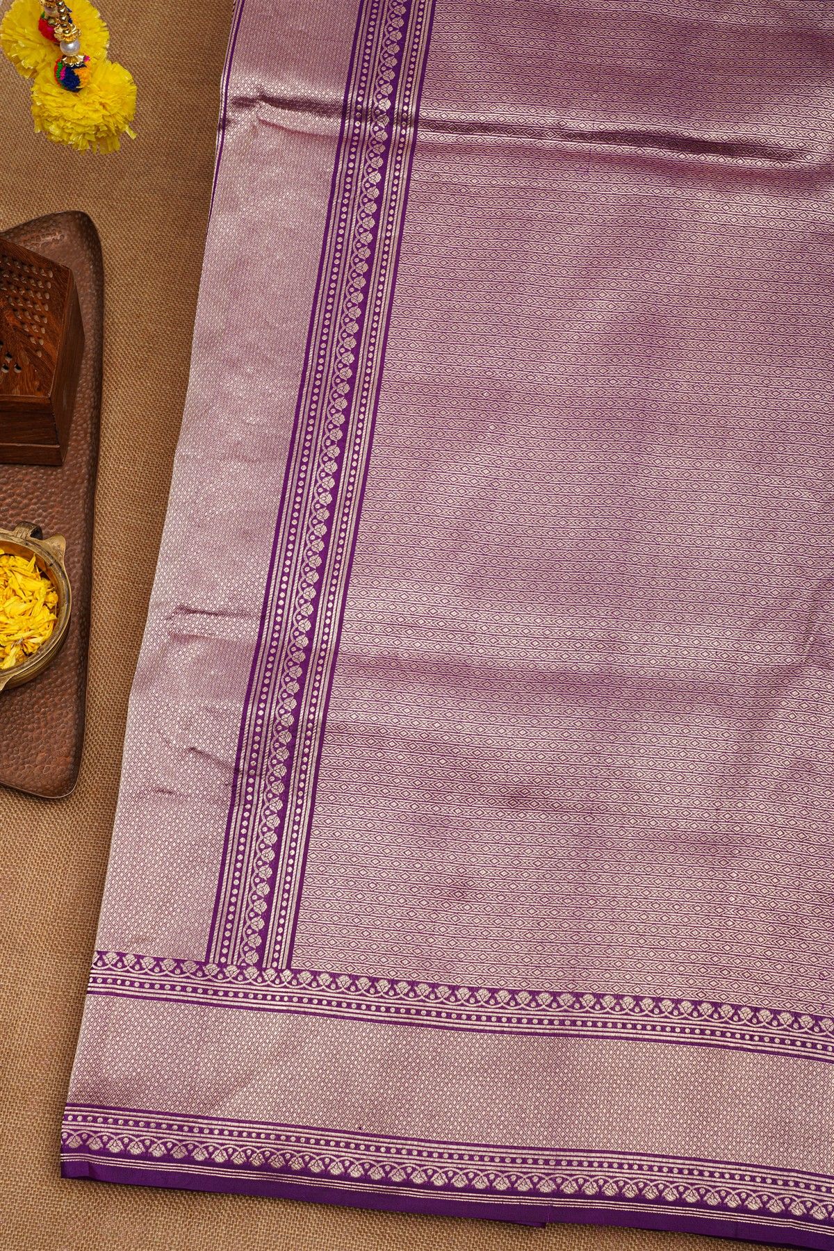 Banarasi Silk Purple Saree