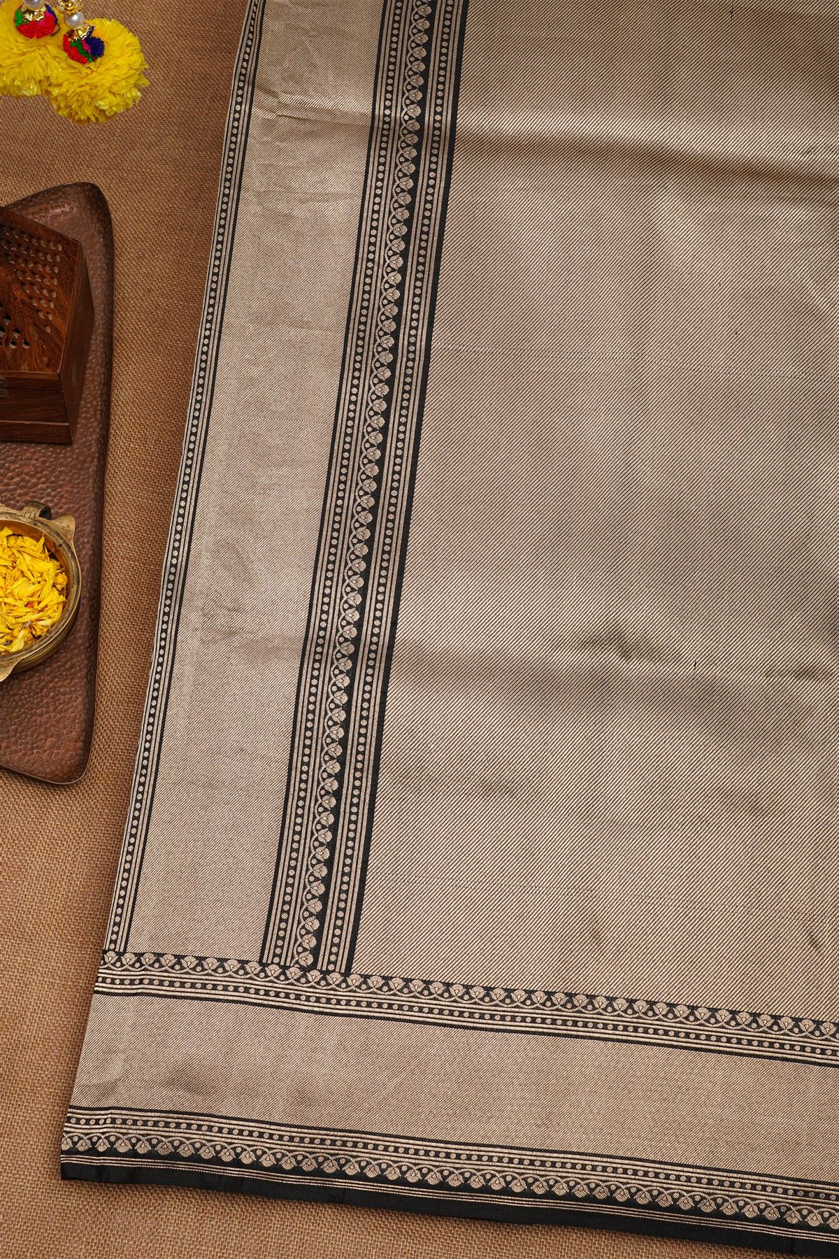 Banarasi Silk Black Saree