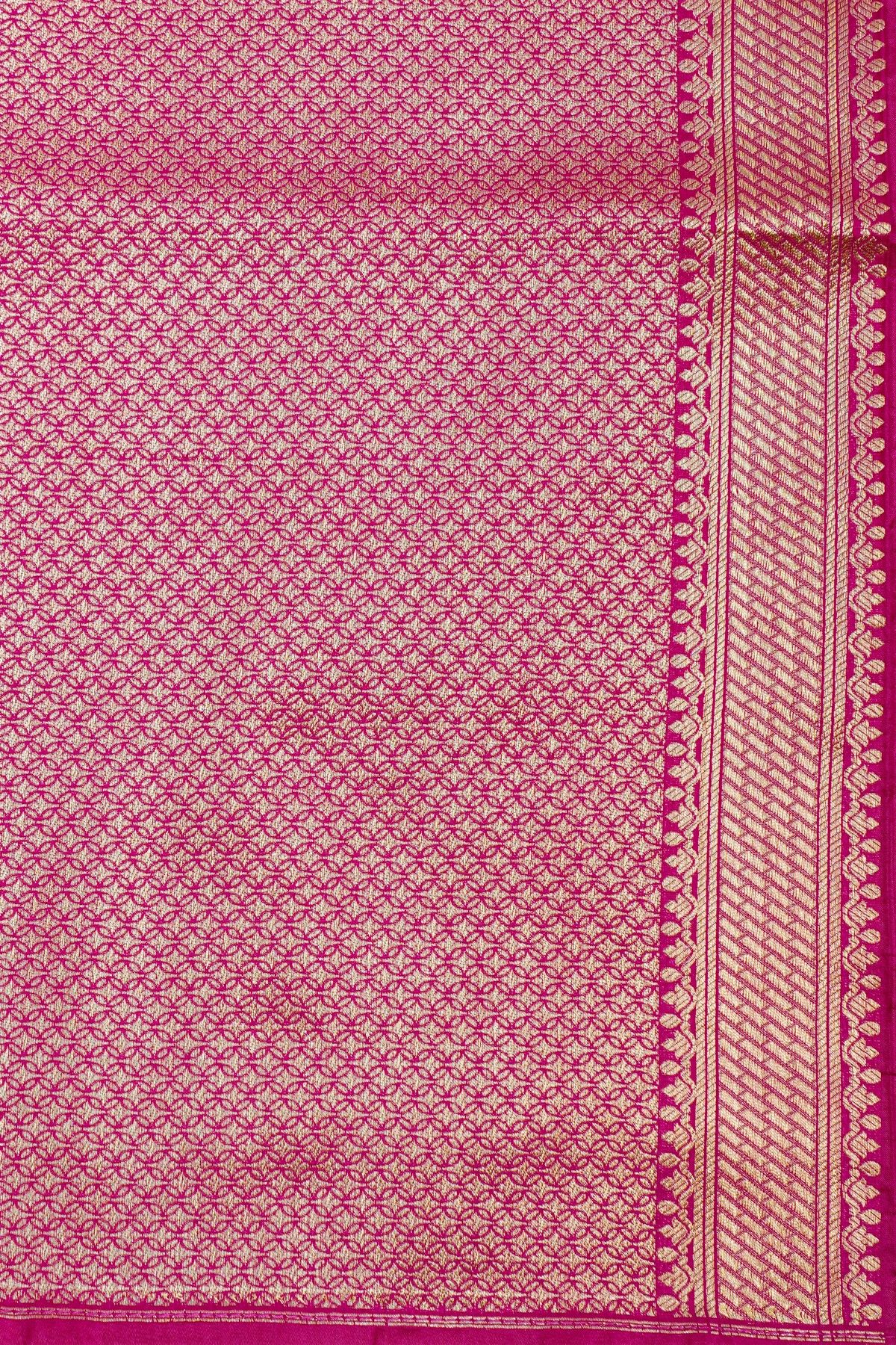 Banarasi Silk Magenta Saree