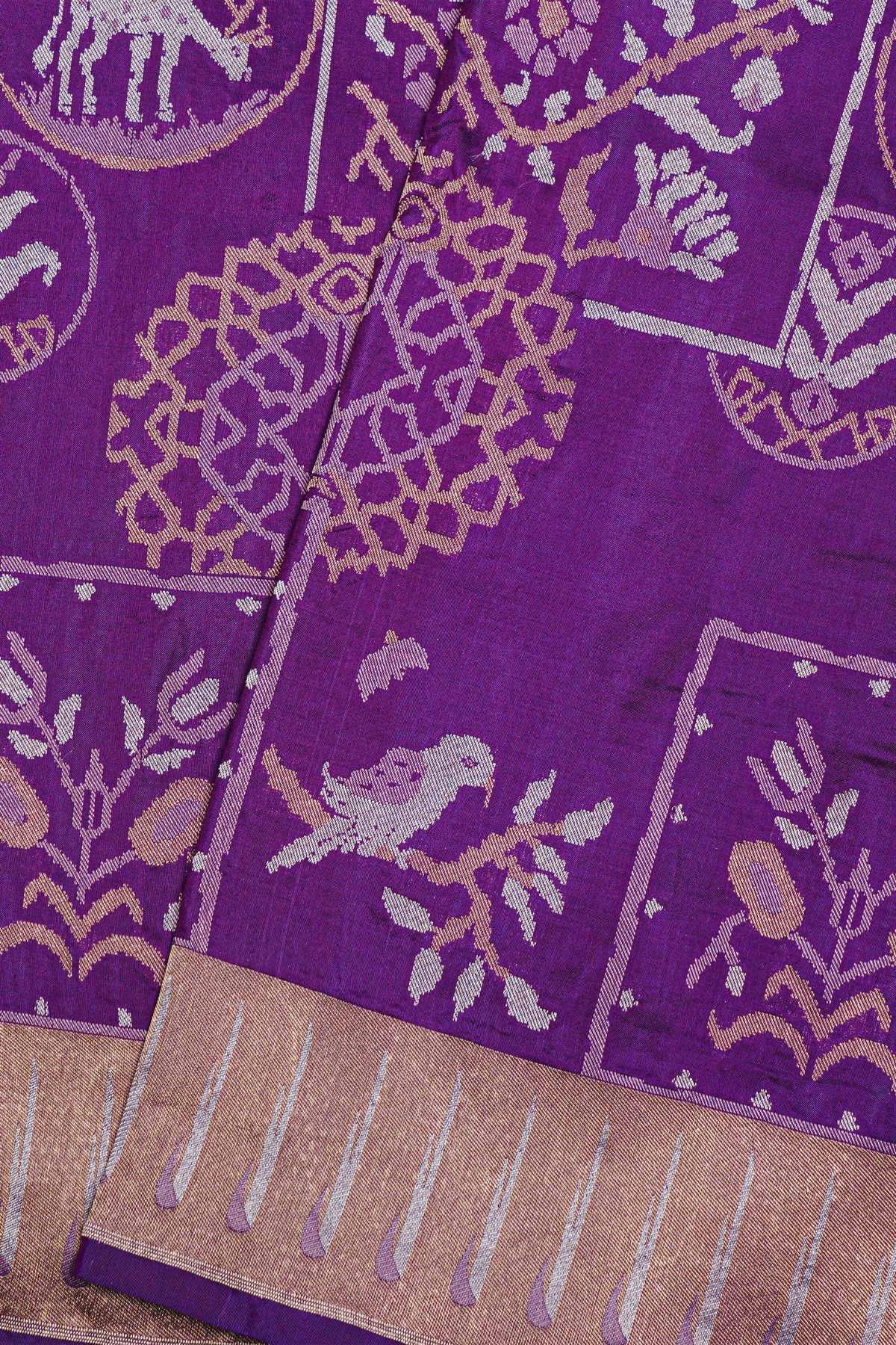 Banarasi Silk Purple Saree