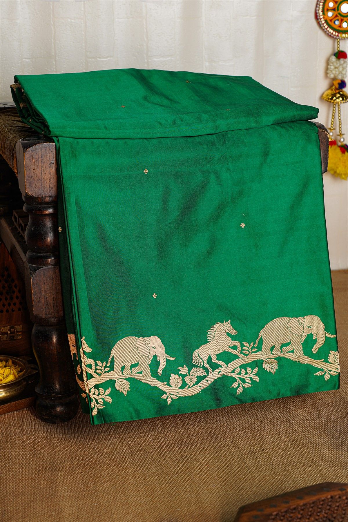 Banarasi Silk Green Saree
