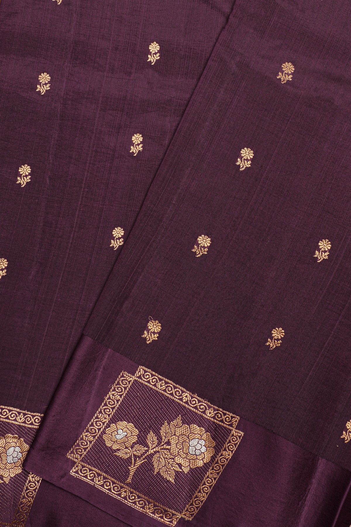 Fancy Silk Wine Saree