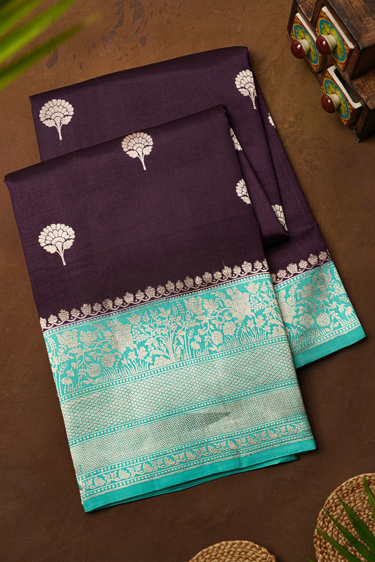 Fancy Matka Silk Wine Saree
