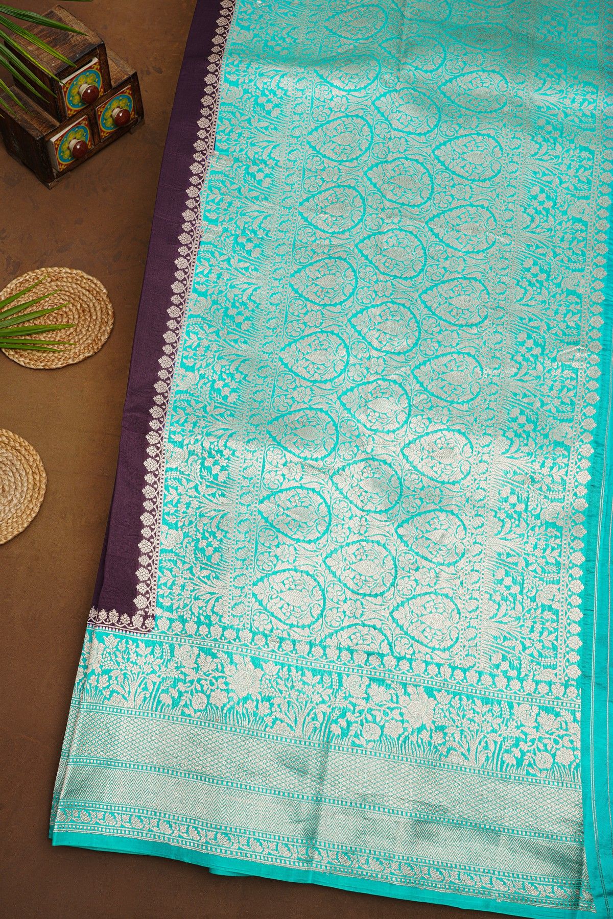 Fancy Matka Silk Wine Saree