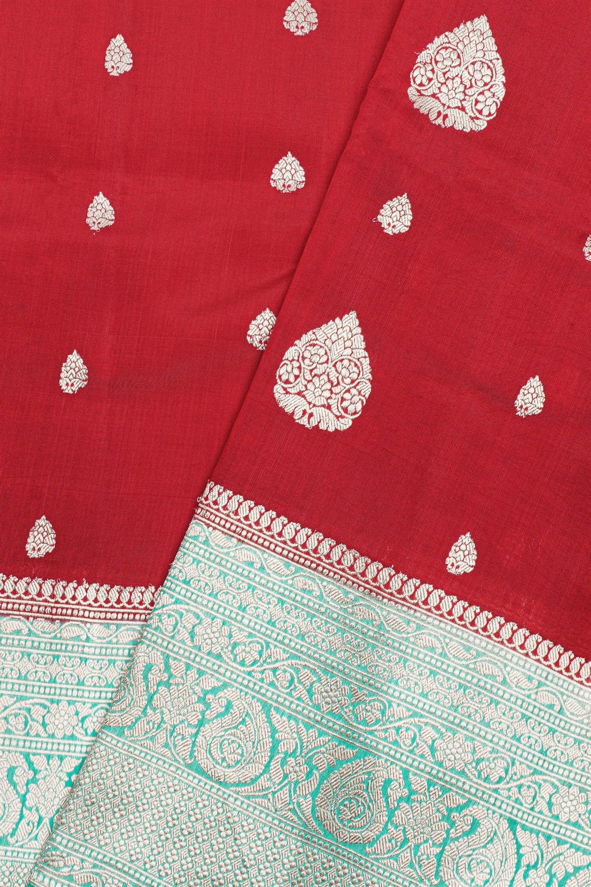 Fancy Matka Silk Red  Saree