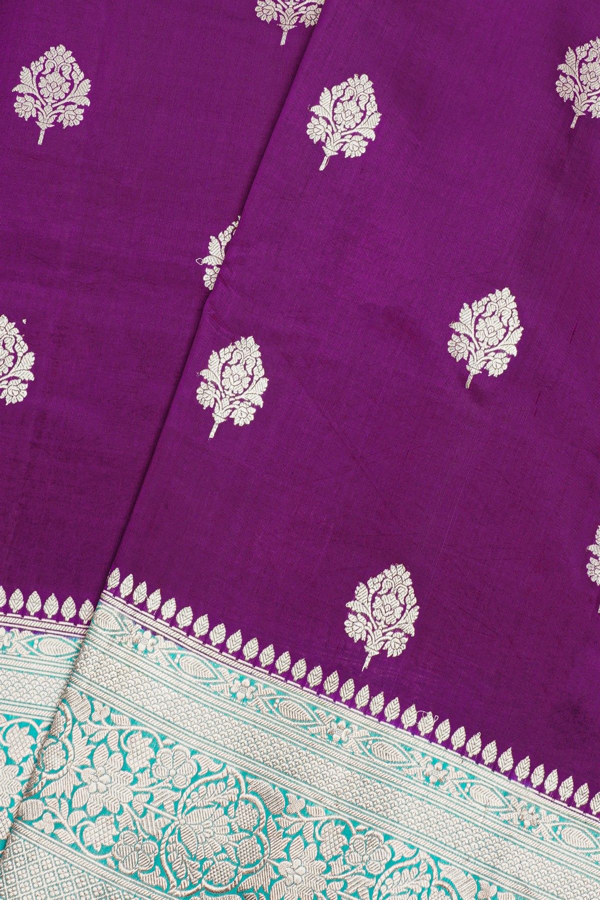 Fancy Matka Silk Purple Saree