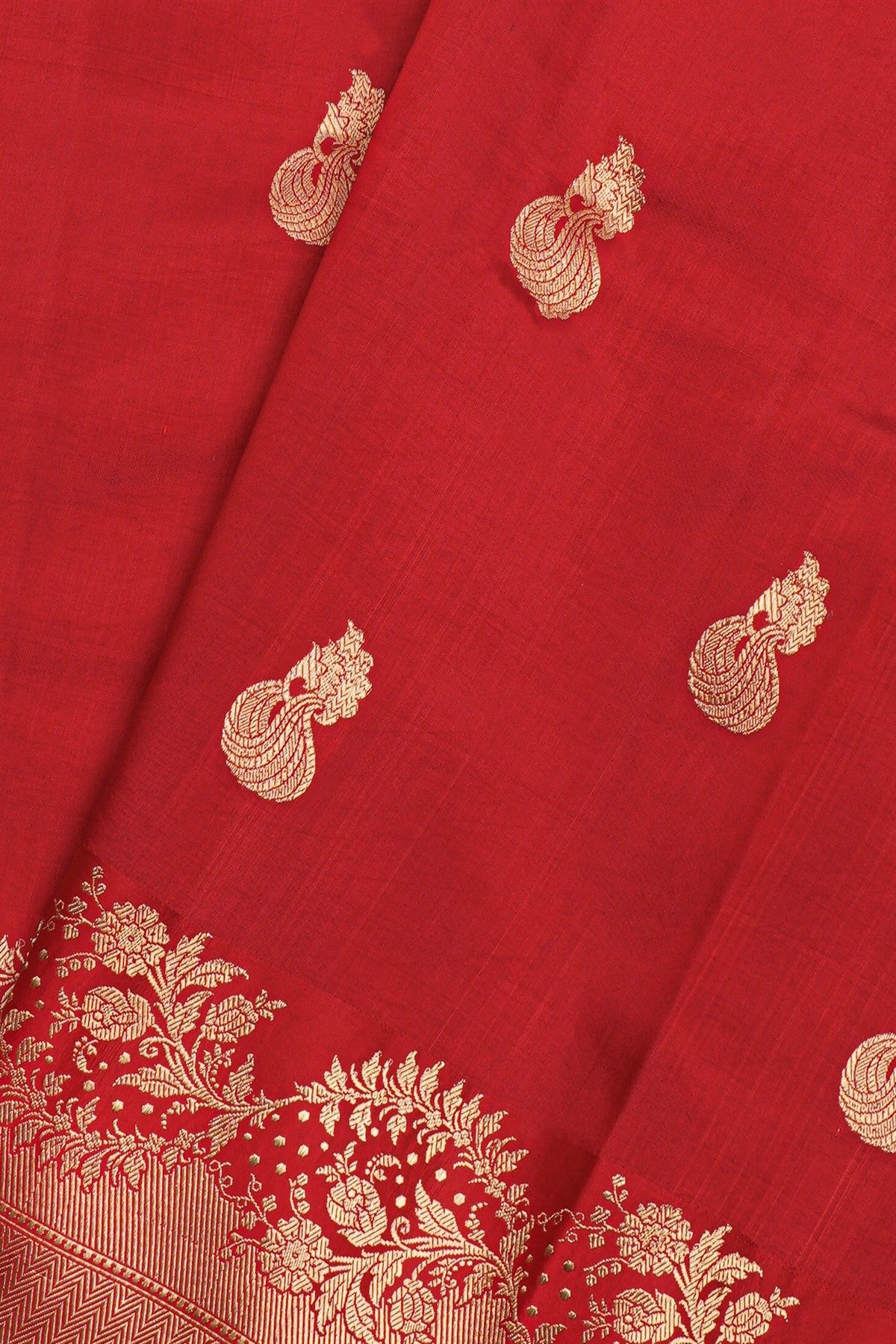 Fancy Matka Silk Red Saree