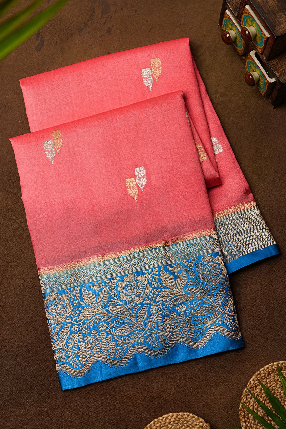 Fancy Matka Silk Pink Saree