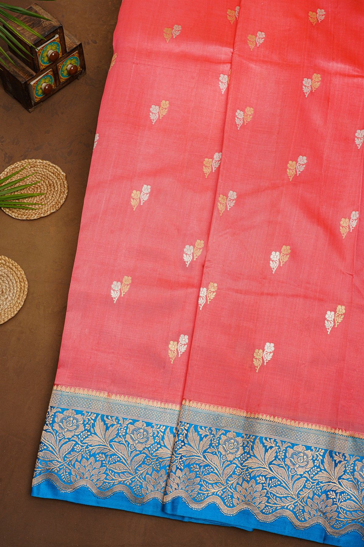 Fancy Matka Silk Pink Saree