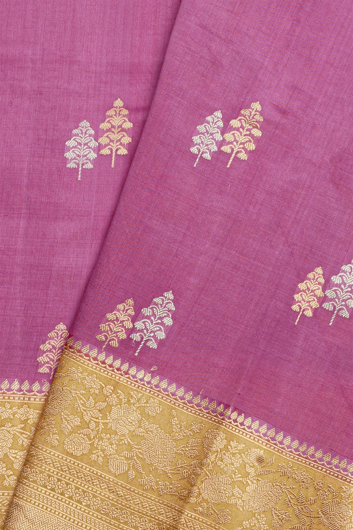 Fancy Matka Silk Lavender Saree