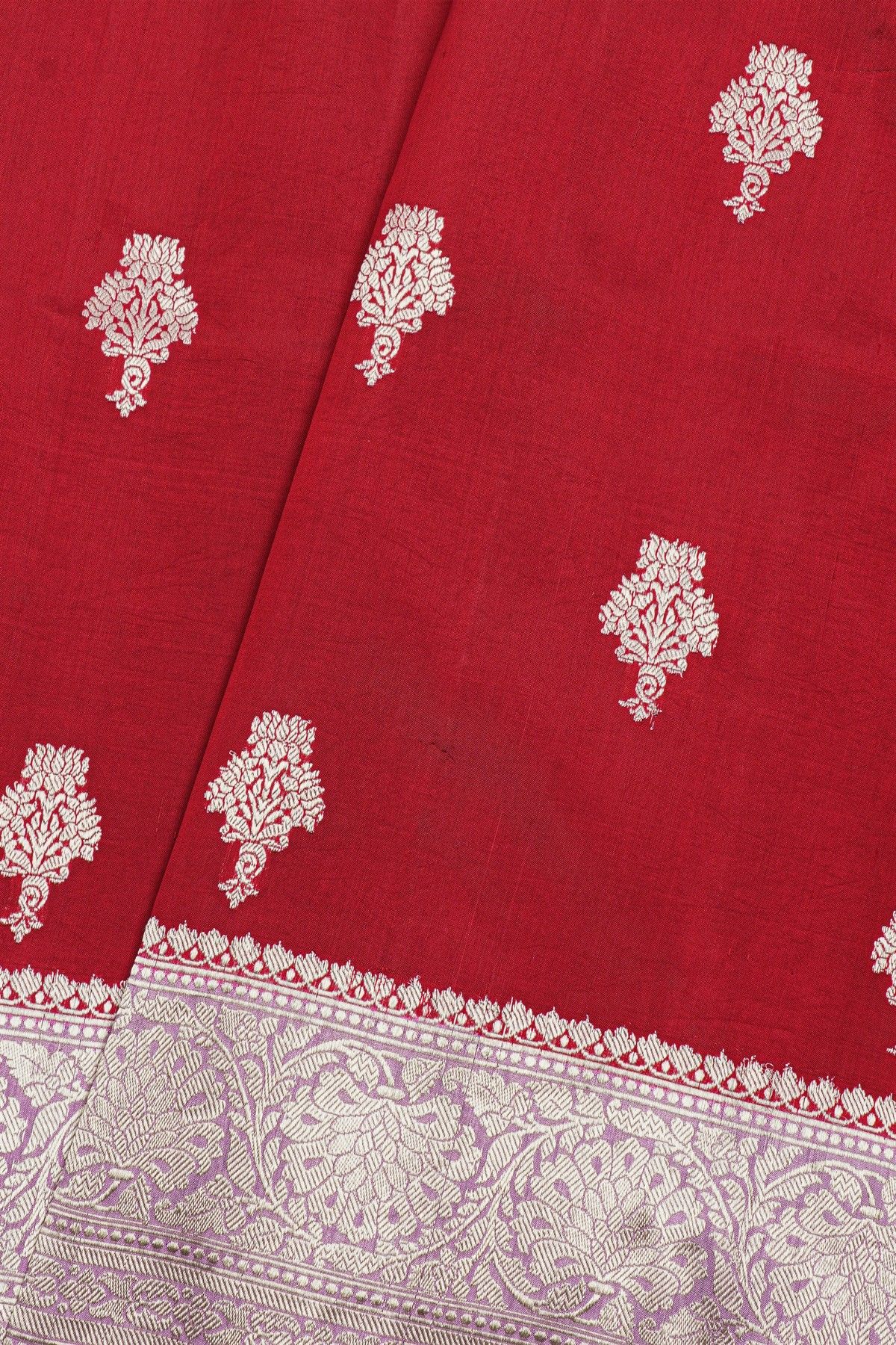 Fancy Matka Silk Red Saree