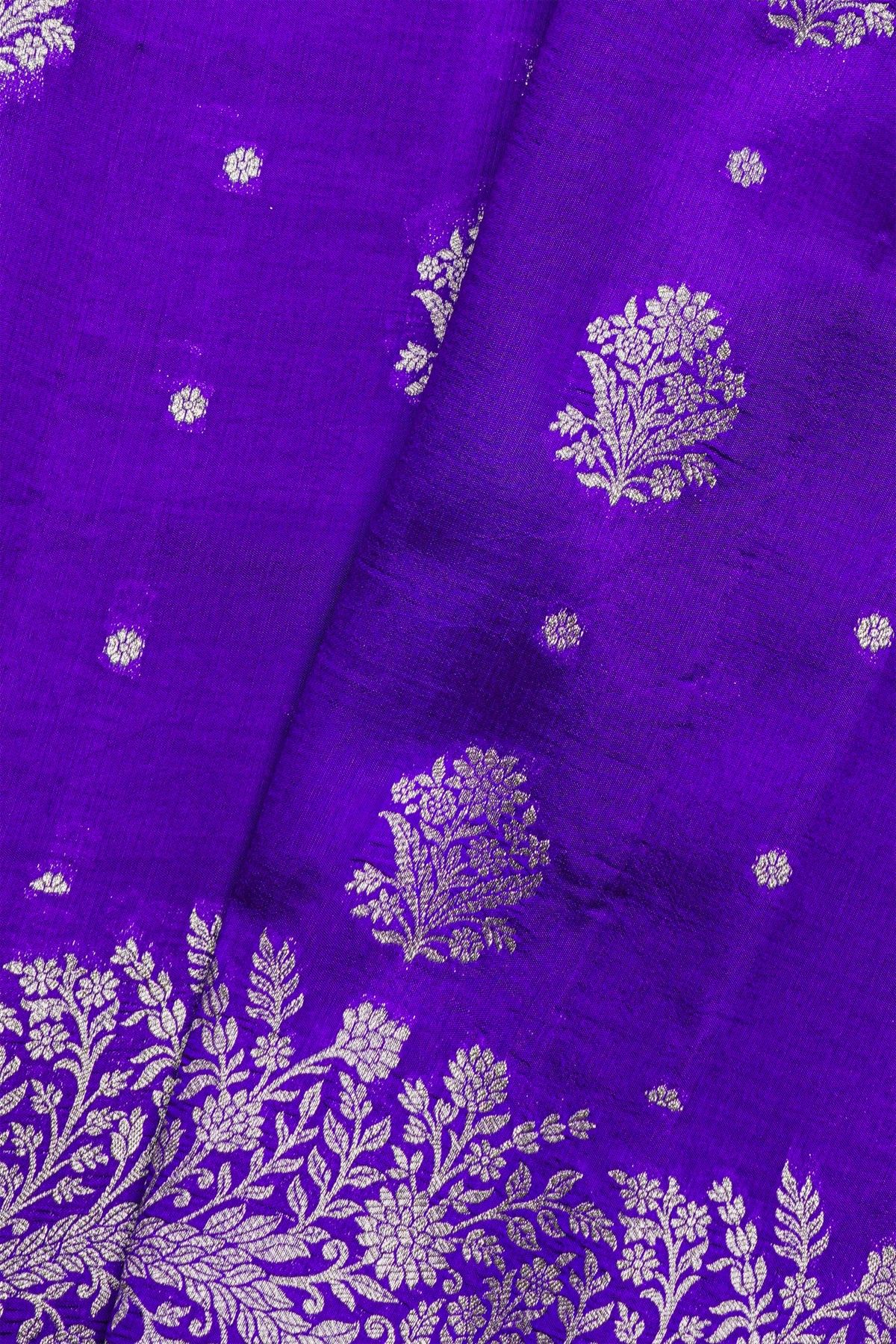 Fancy Matka Silk Royal Blue Saree