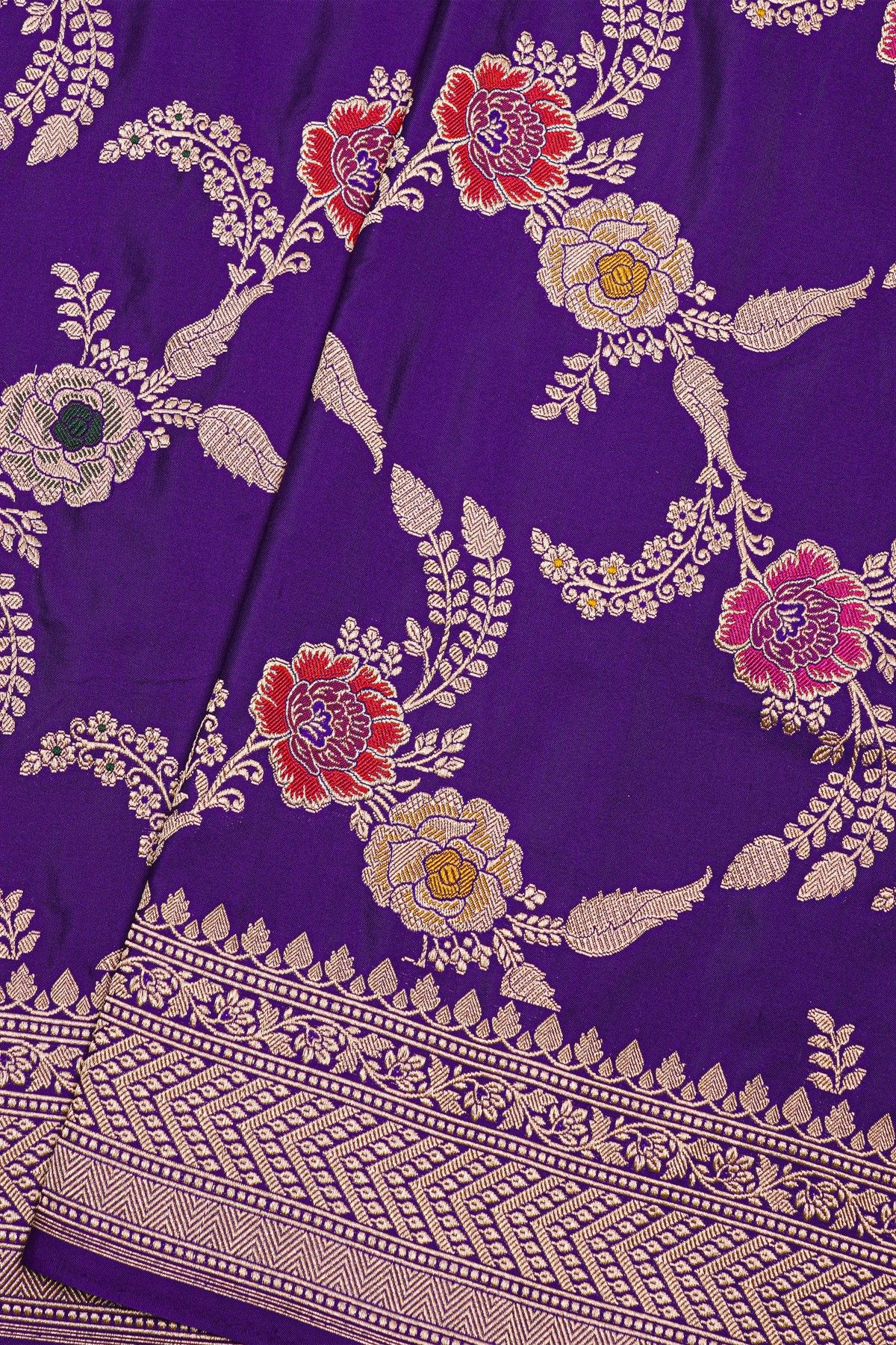 Banarasi Silk Navy Blue Saree