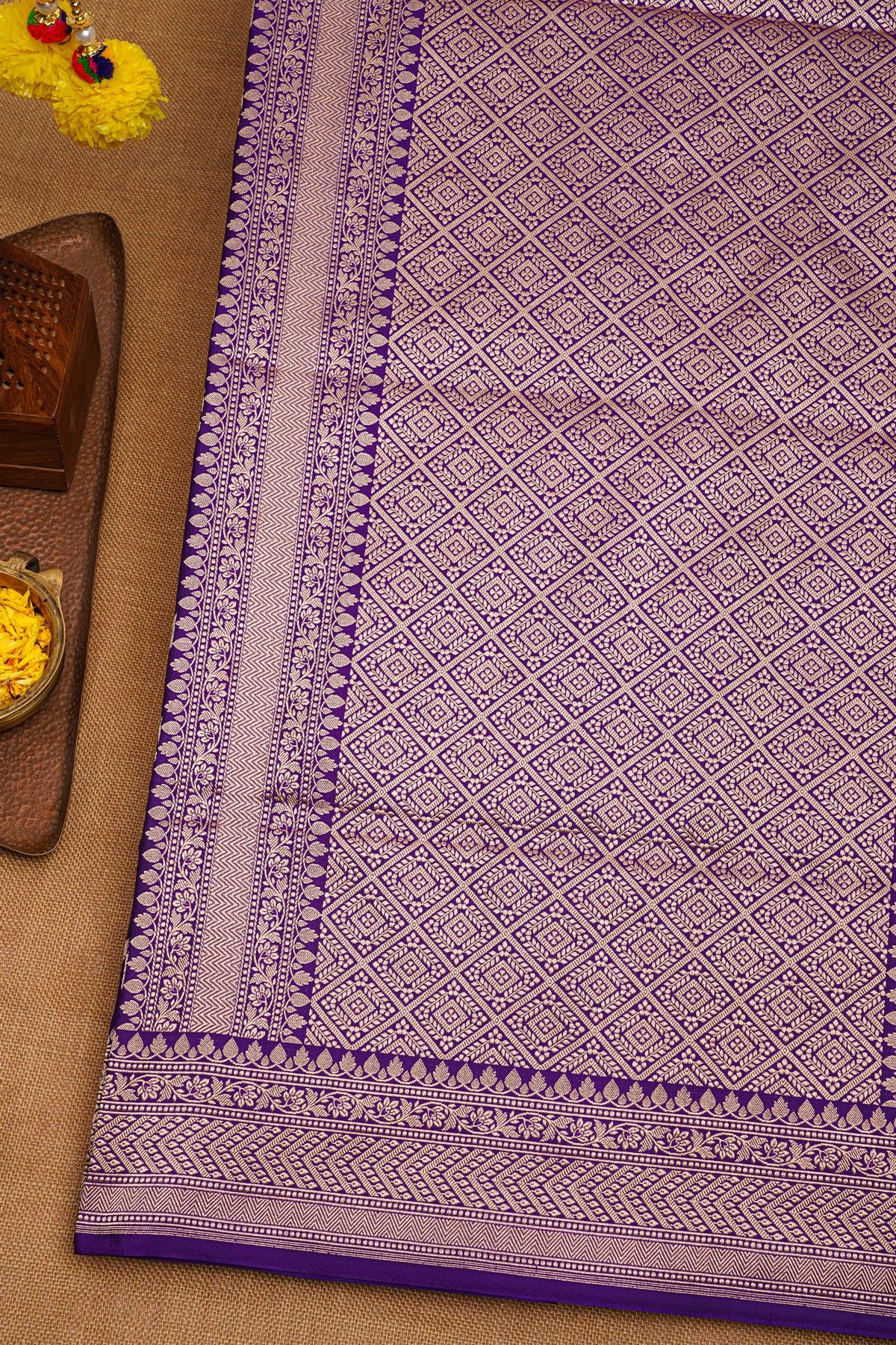 Banarasi Silk Navy Blue Saree