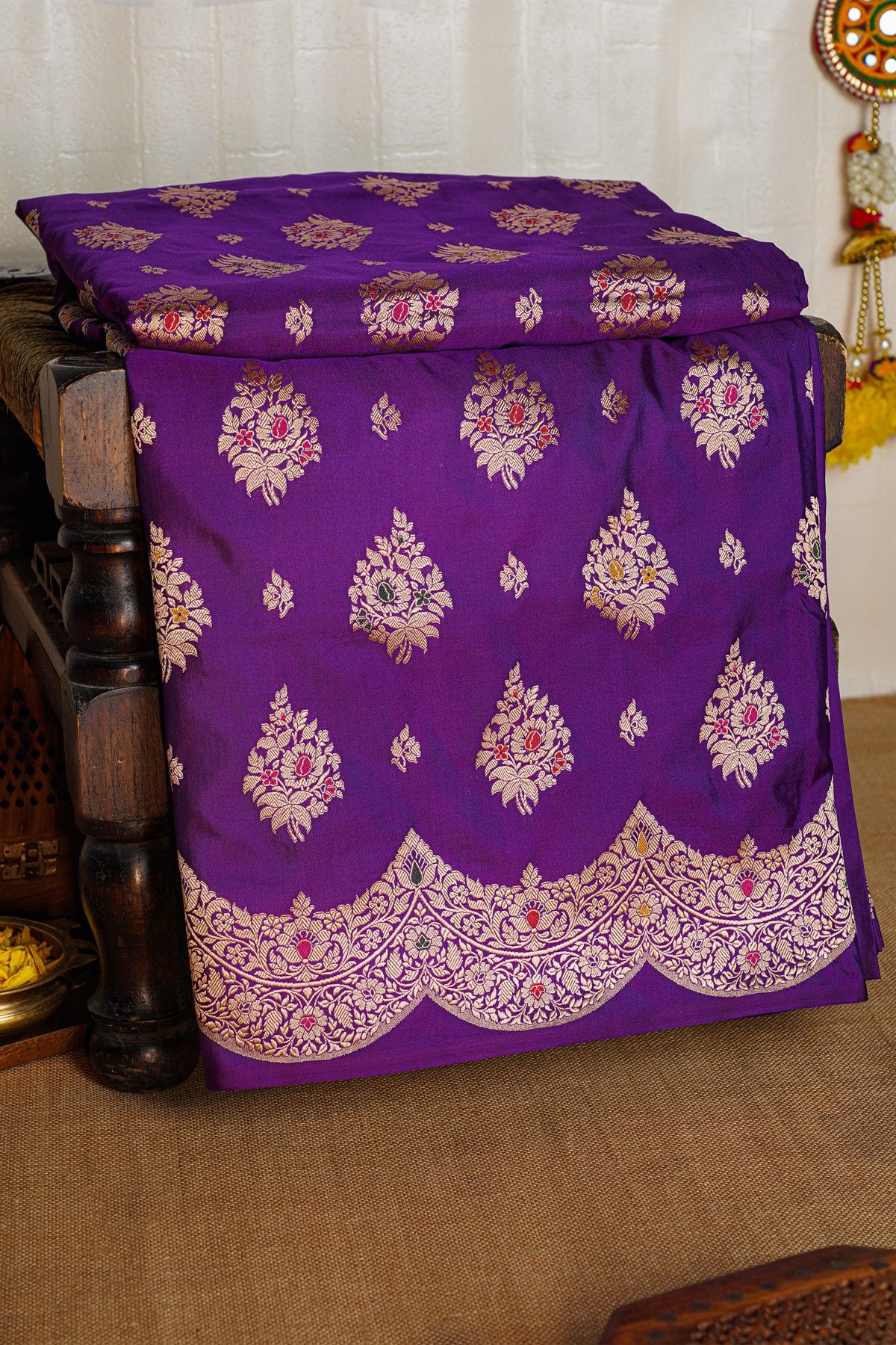 Banarasi Silk purple Saree