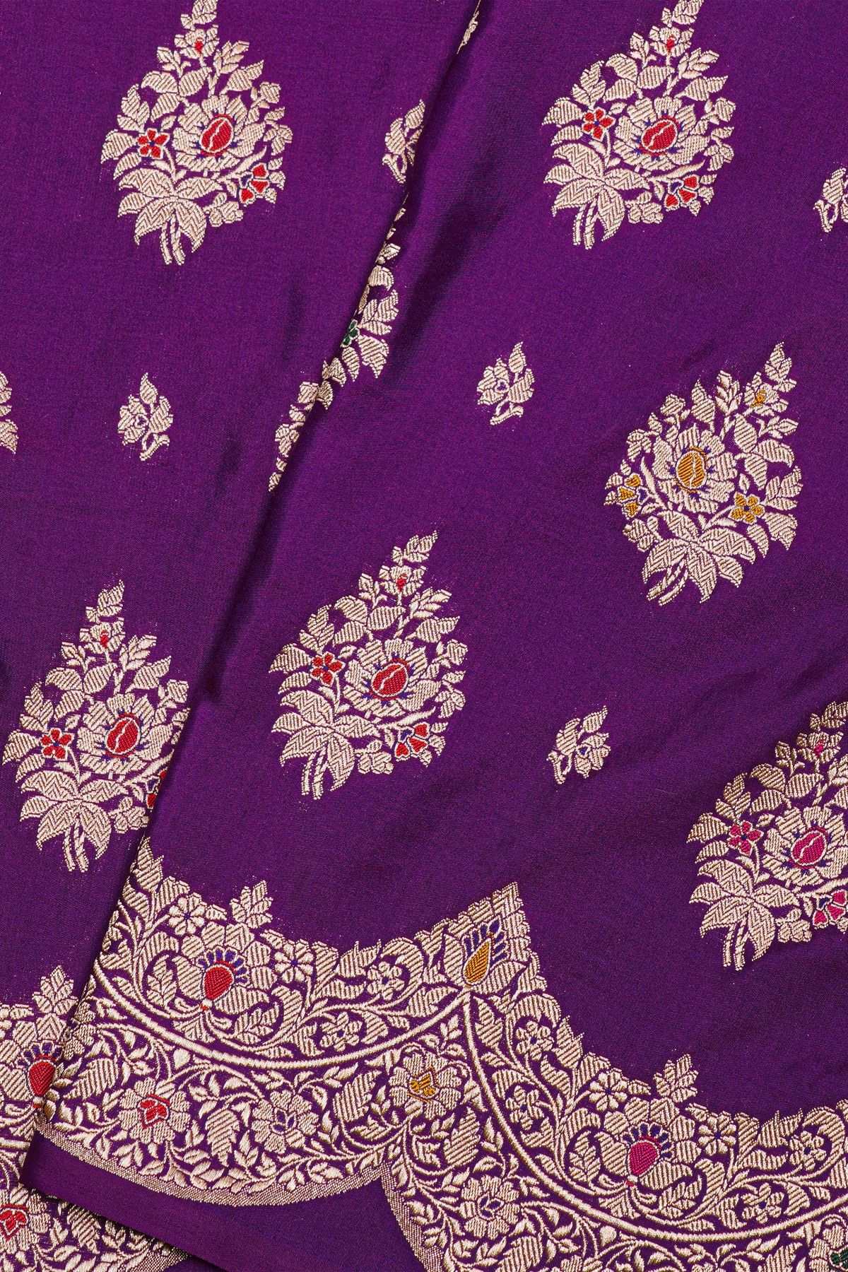 Banarasi Silk purple Saree