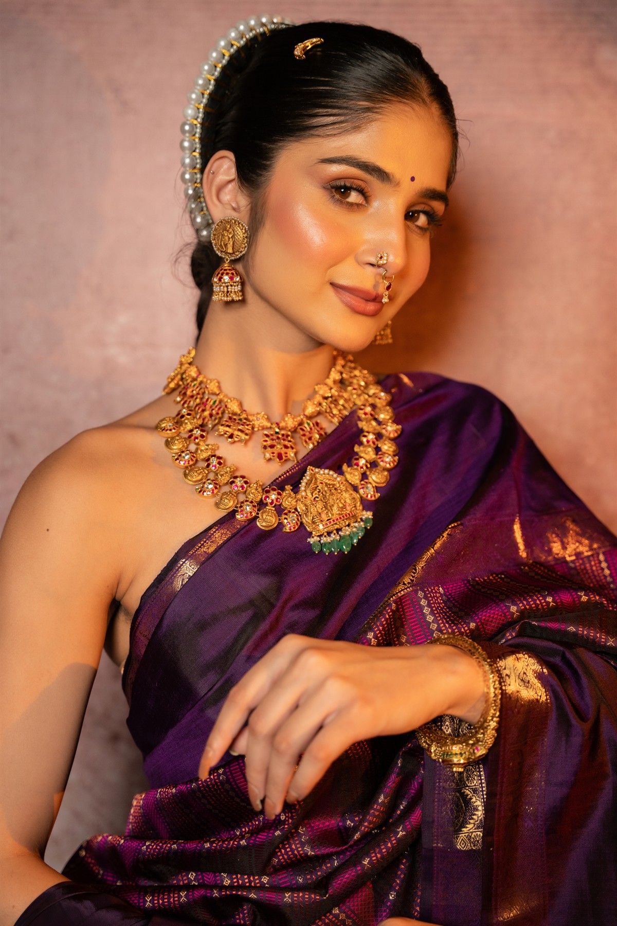 Kancheepuram Silk Dual Colour Saree