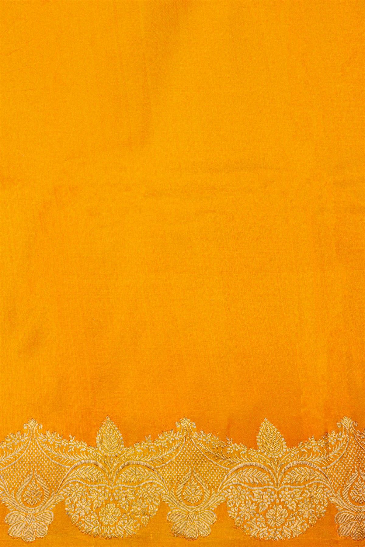 Fancy Matka Silk Mustard And Orange Saree