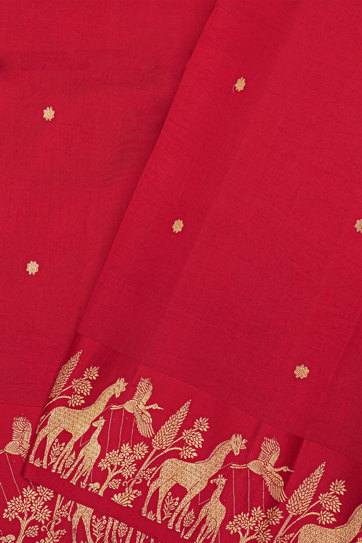 Fancy Matka Silk Red Saree
