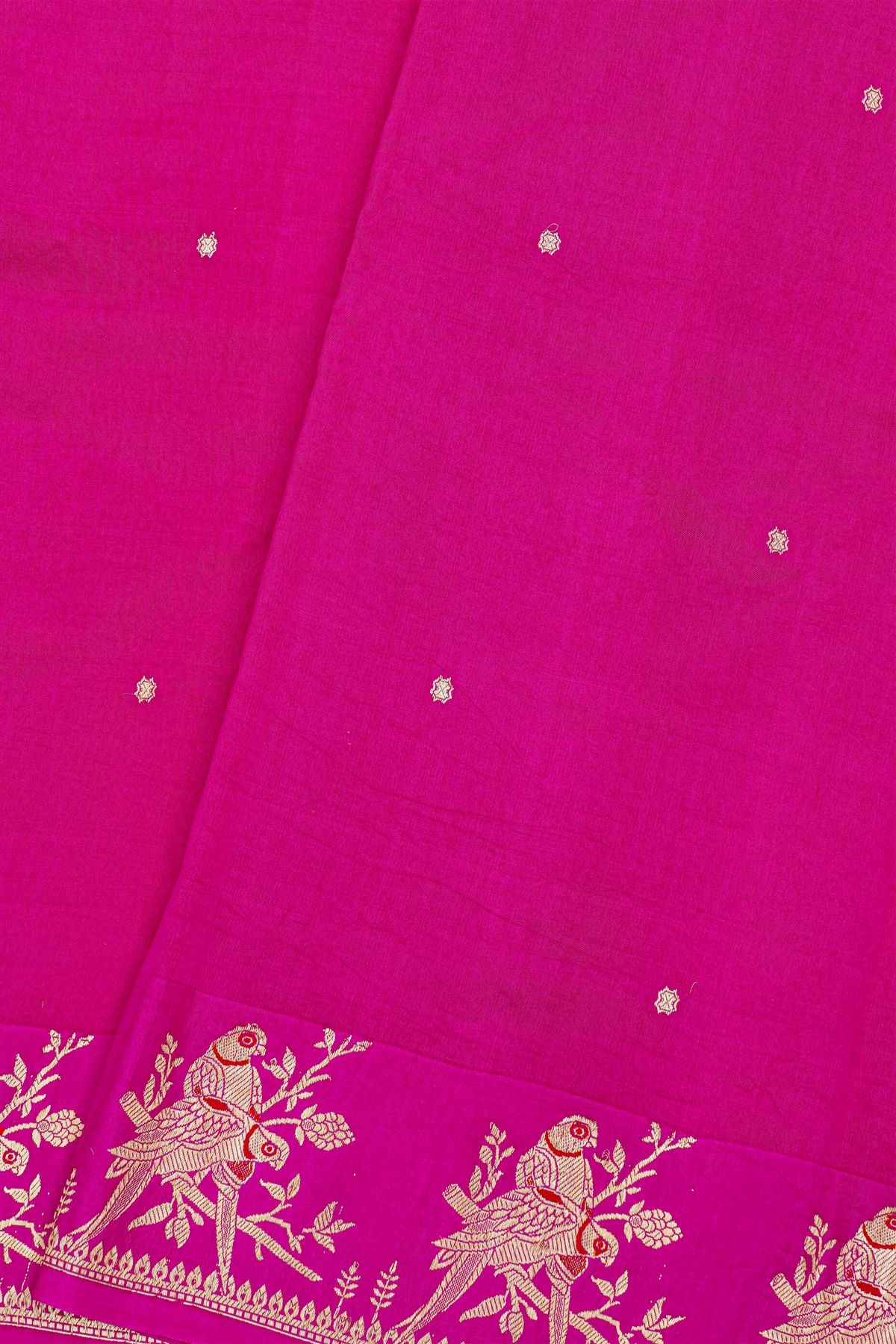 Matka Silk Magenta  Saree