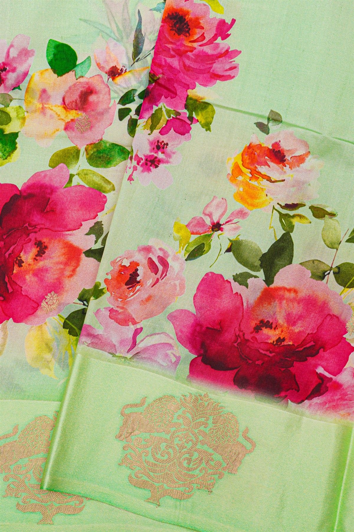 Matka Silk Sea Green  Saree