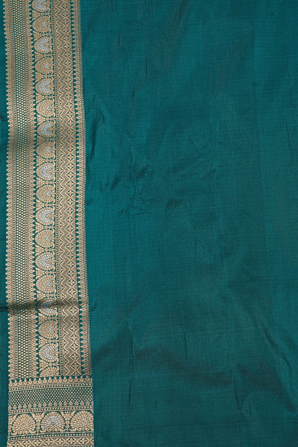 Banarasi Silk Teal Blue  Saree
