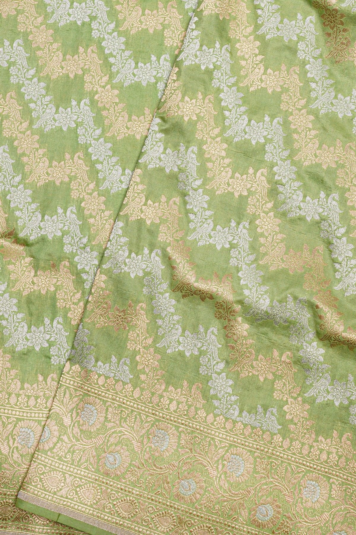 Banarasi Silk Green Saree