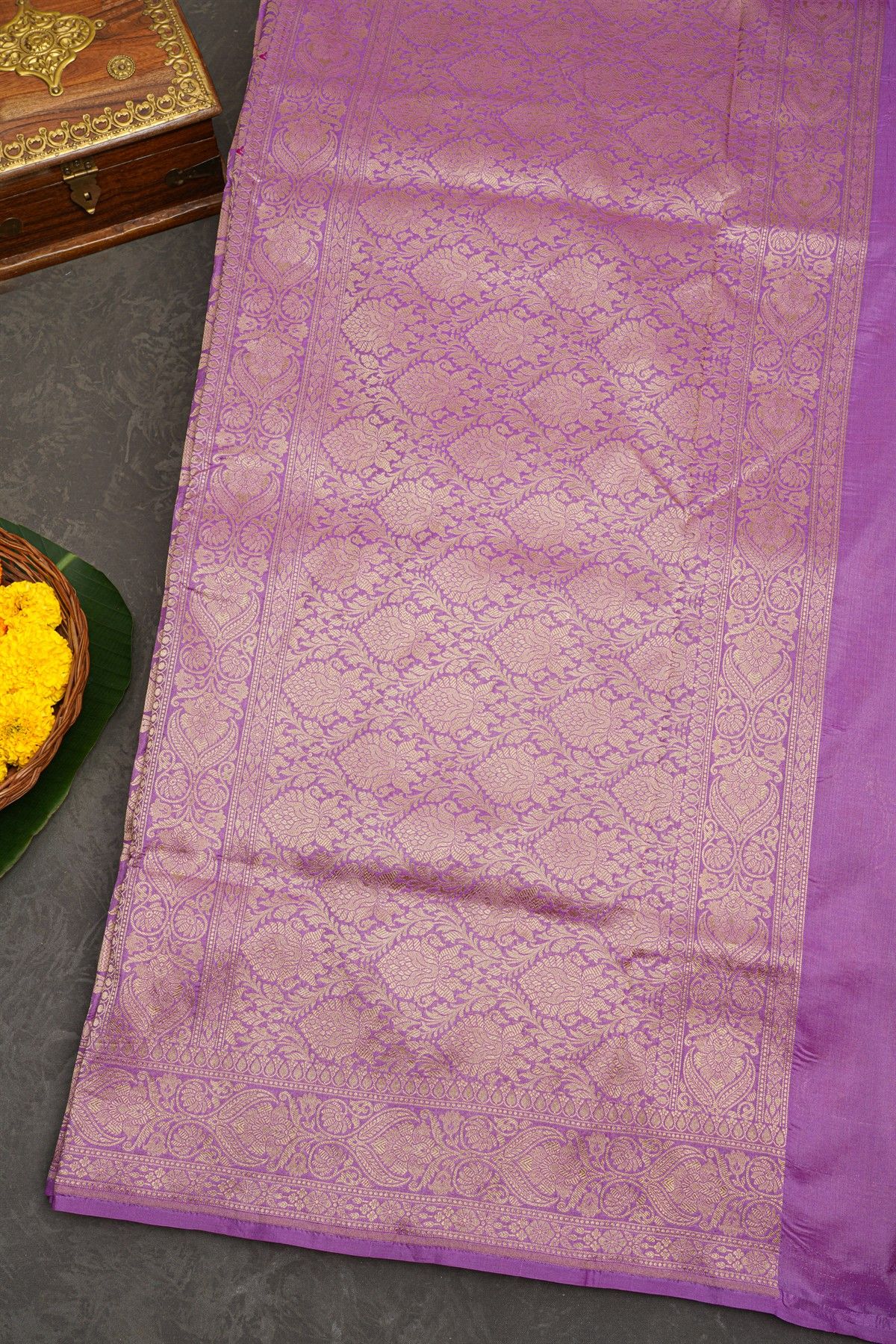 Banarasi Silk Lavender Saree