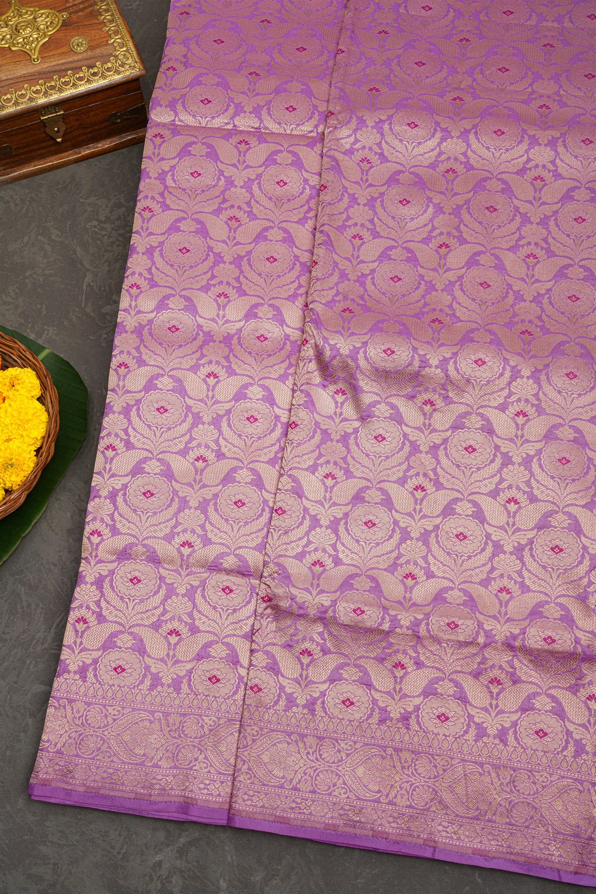 Banarasi Silk Lavender Saree