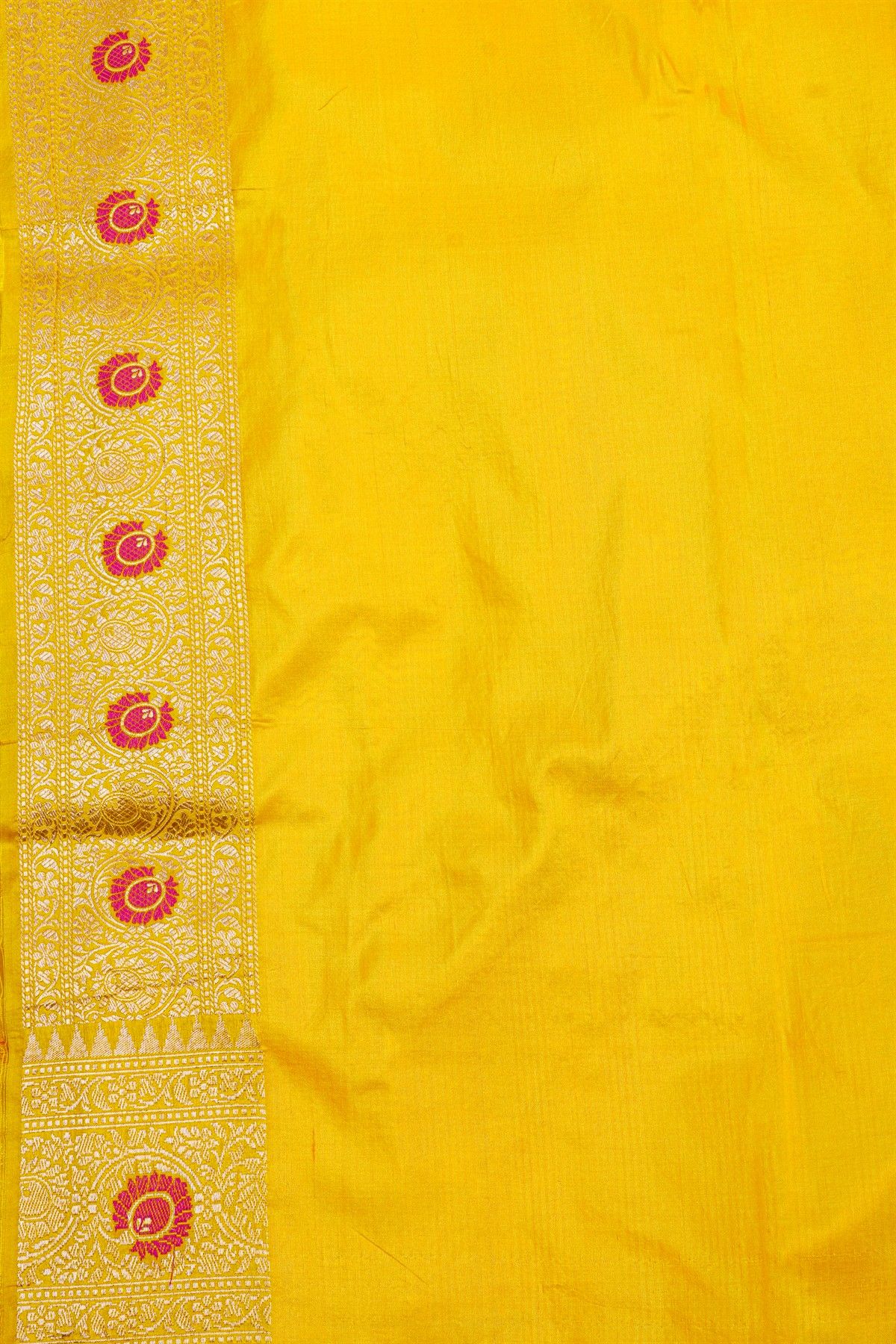 Banarasi Silk Yellow Saree