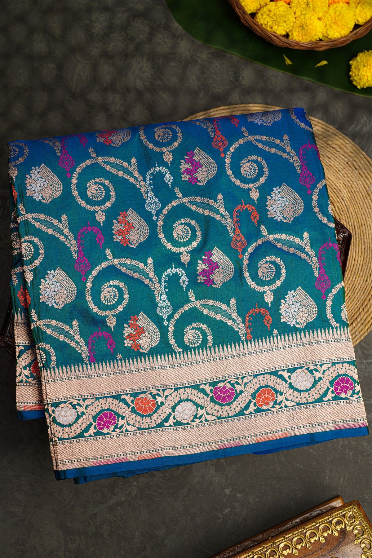 Banarasi Silk Dual-Colour Saree