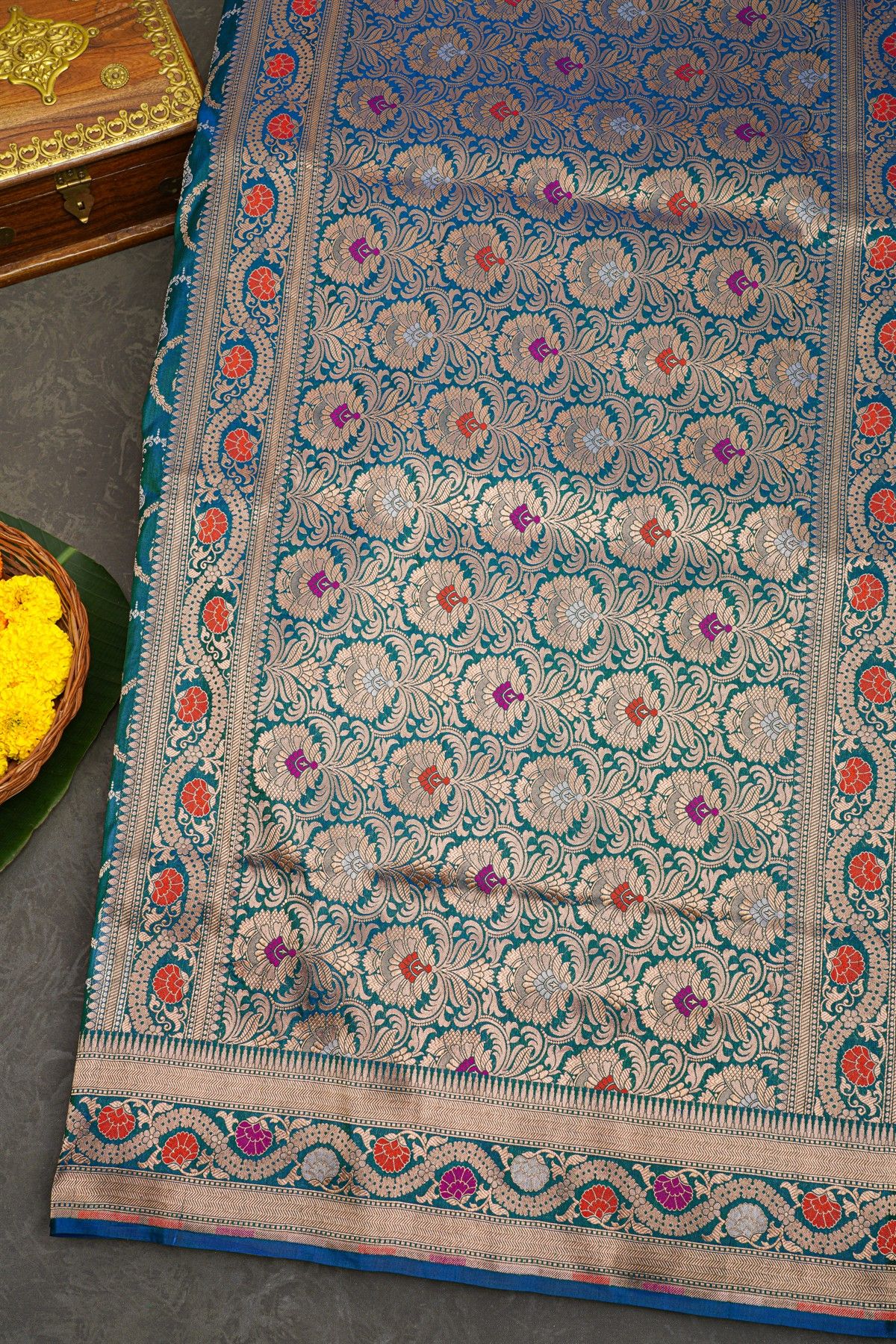 Banarasi Silk Dual-Colour Saree