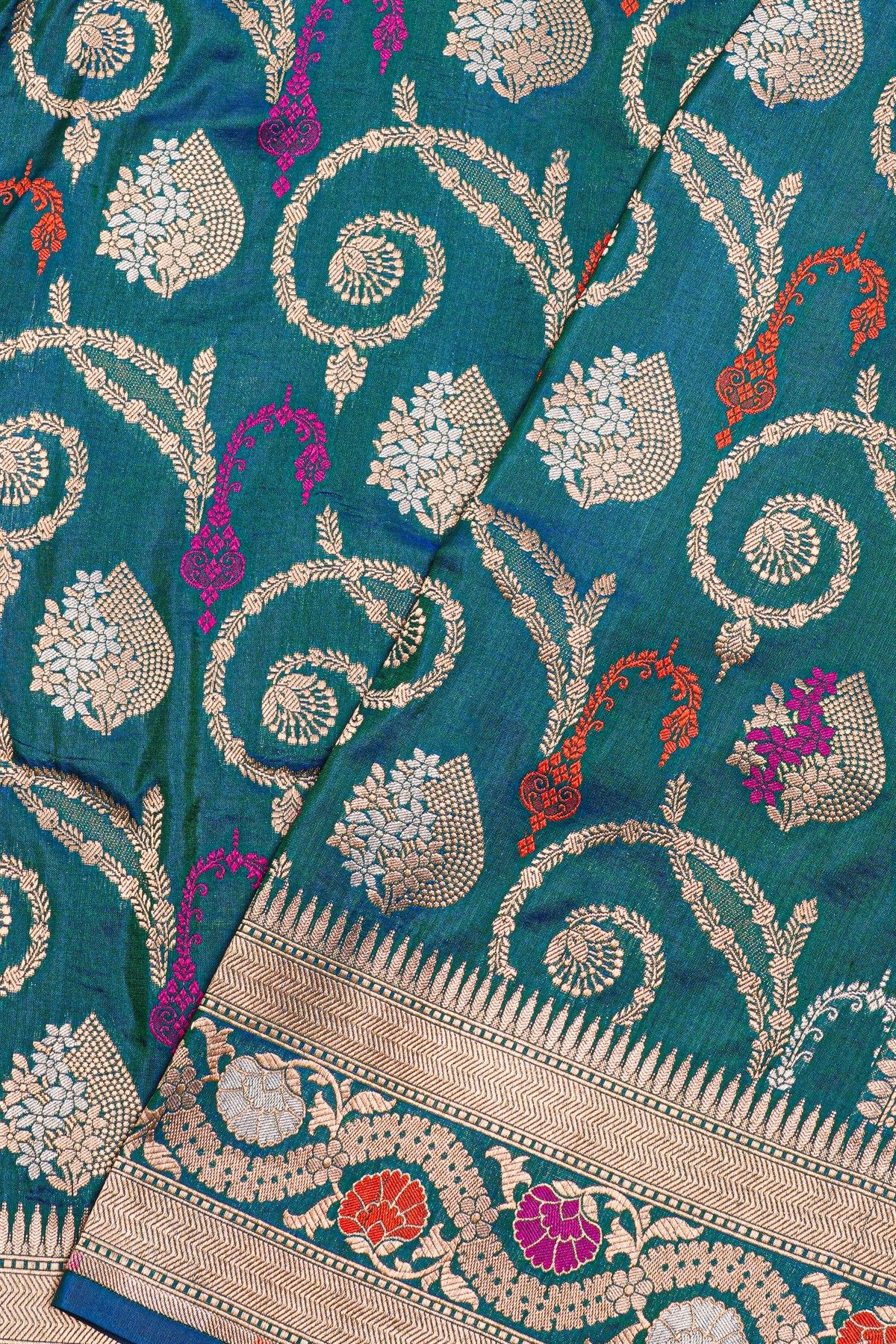 Banarasi Silk Dual-Colour Saree