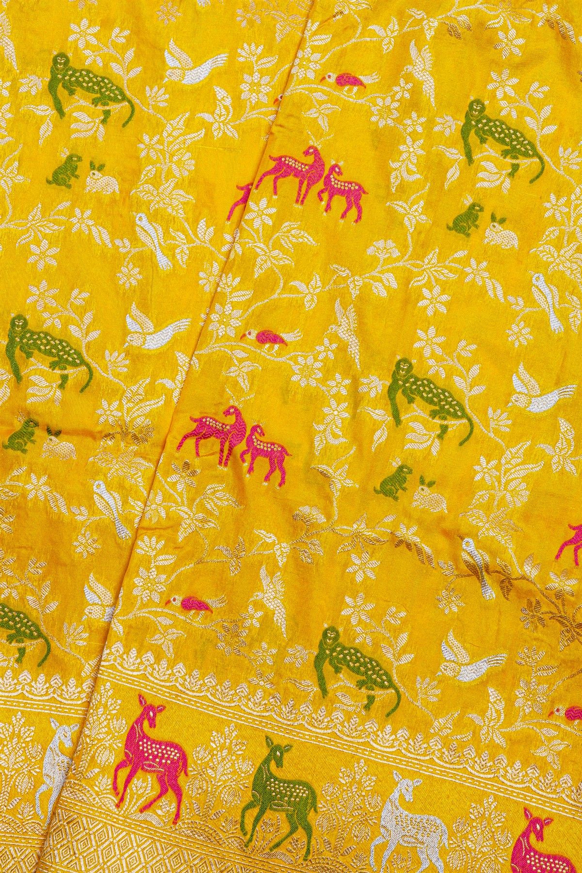 Banarasi Silk Yellow Saree