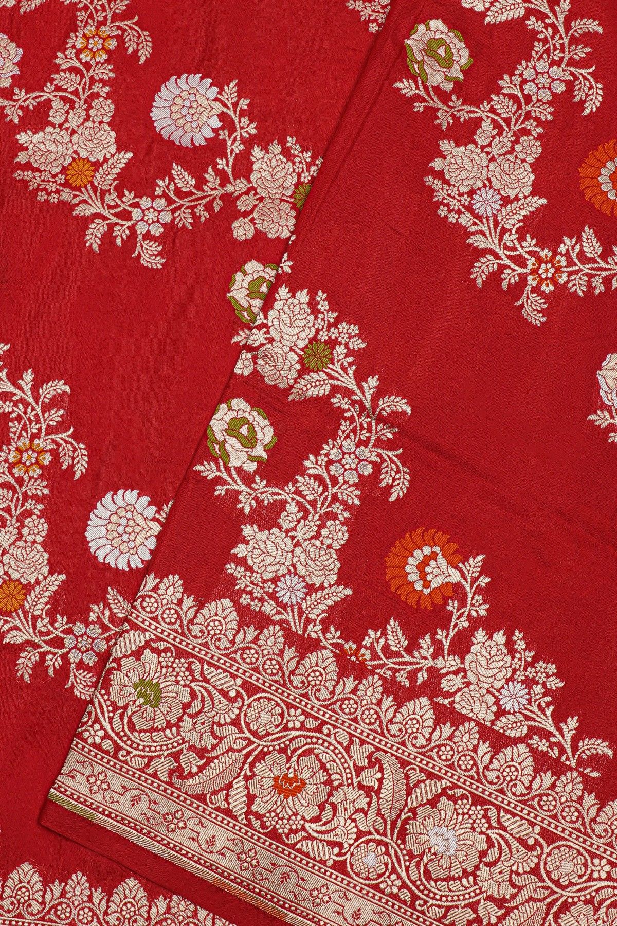 Banarasi Silk Red Saree