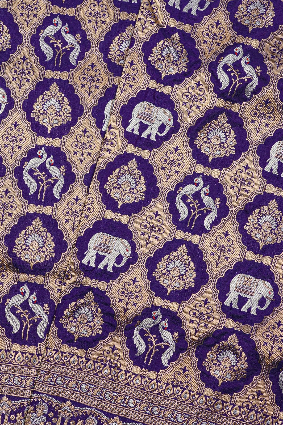 Banarasi Silk Navy Blue Saree