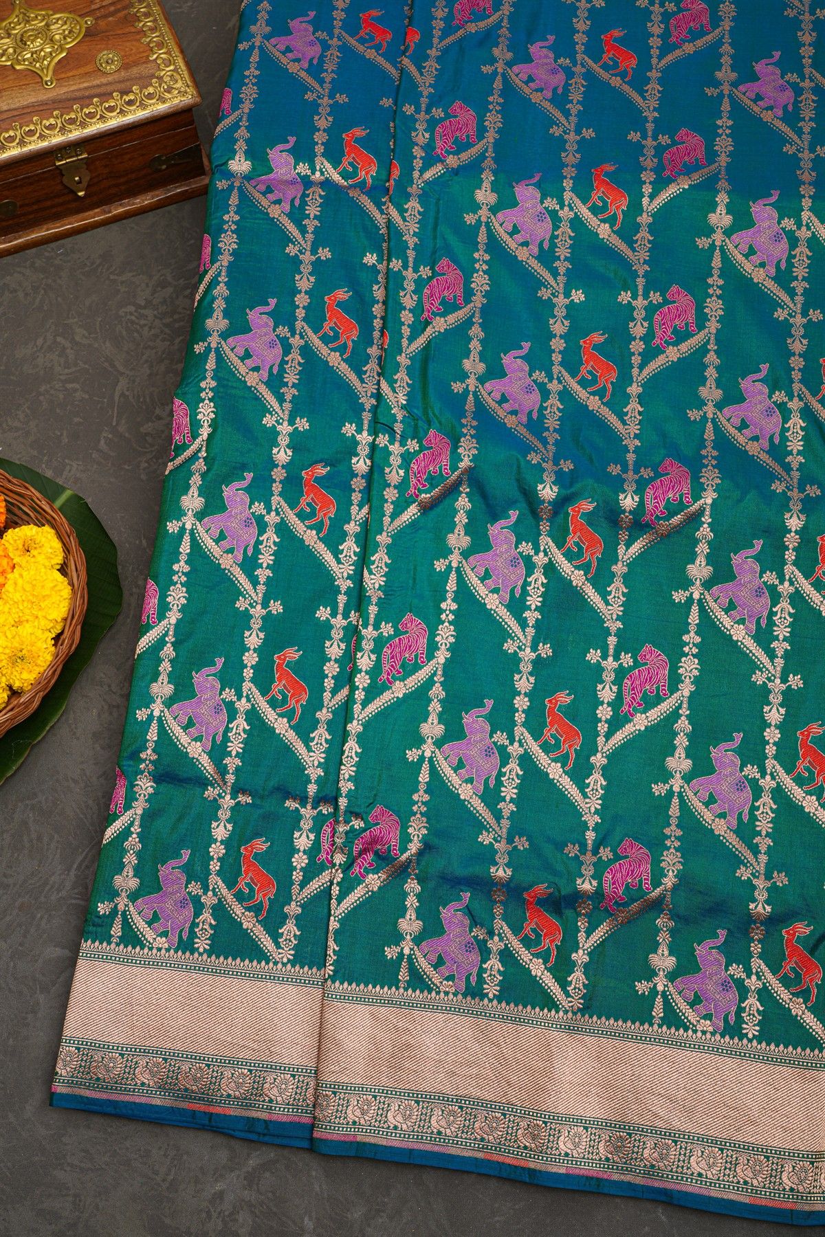 Banarasi Silk Dual Colour Saree